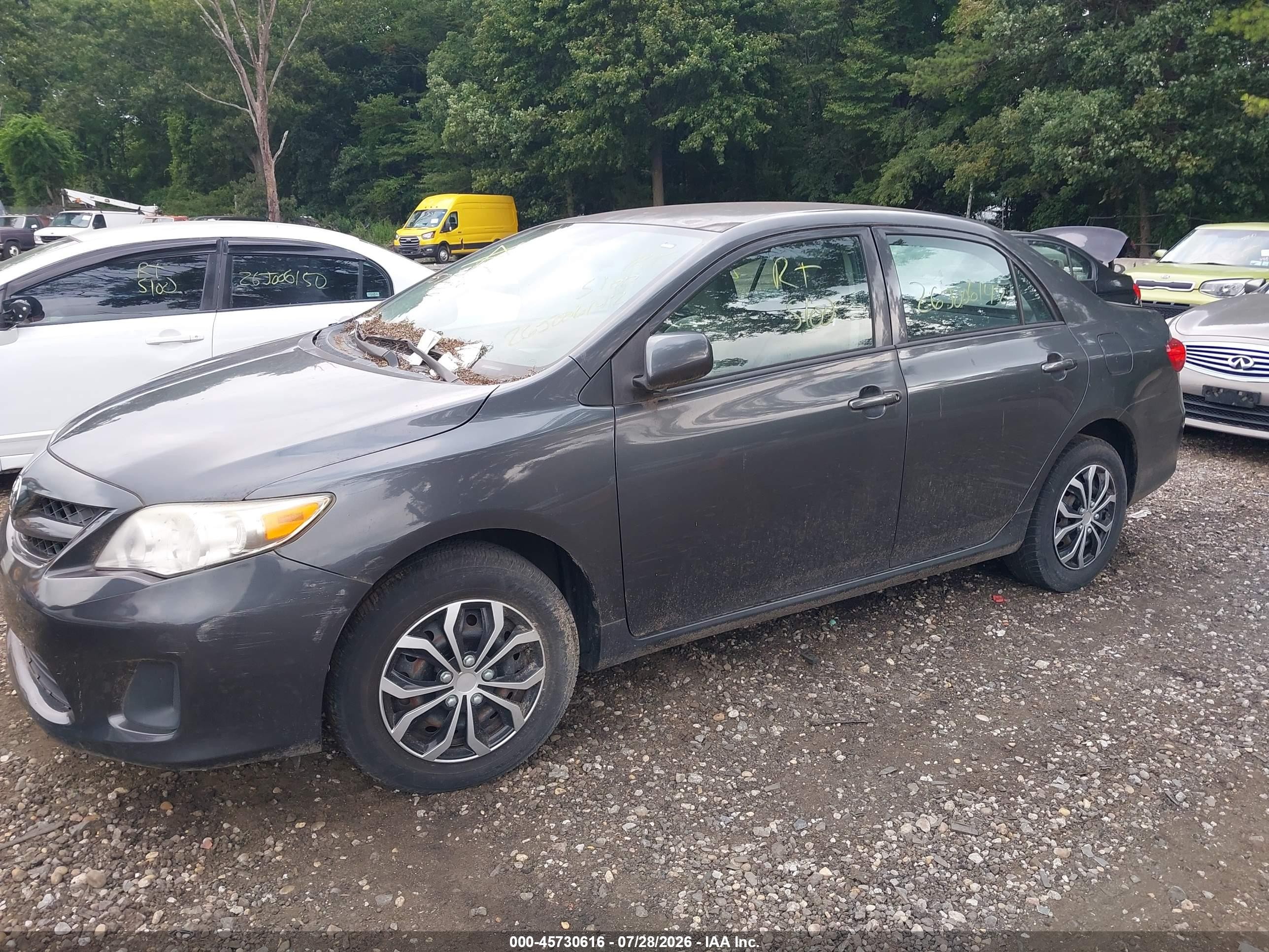 2012 Toyota Corolla L Gray vin: 2T1BU4EE1CC823720