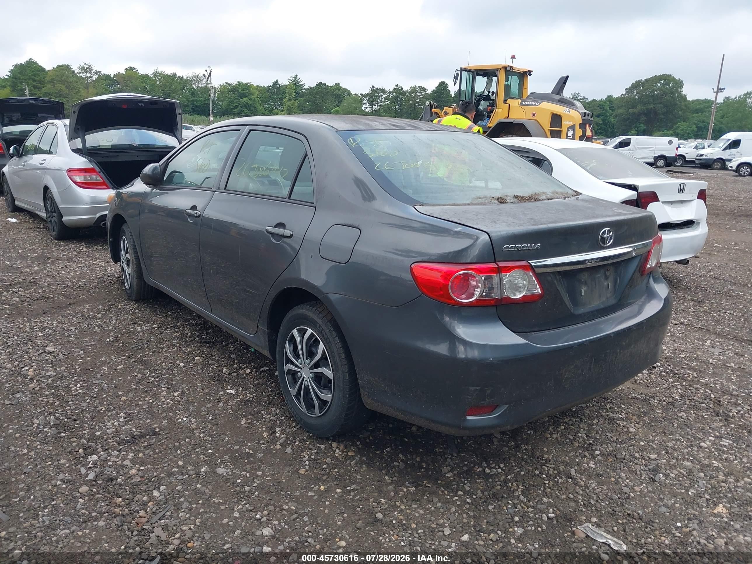 2012 Toyota Corolla L Gray vin: 2T1BU4EE1CC823720