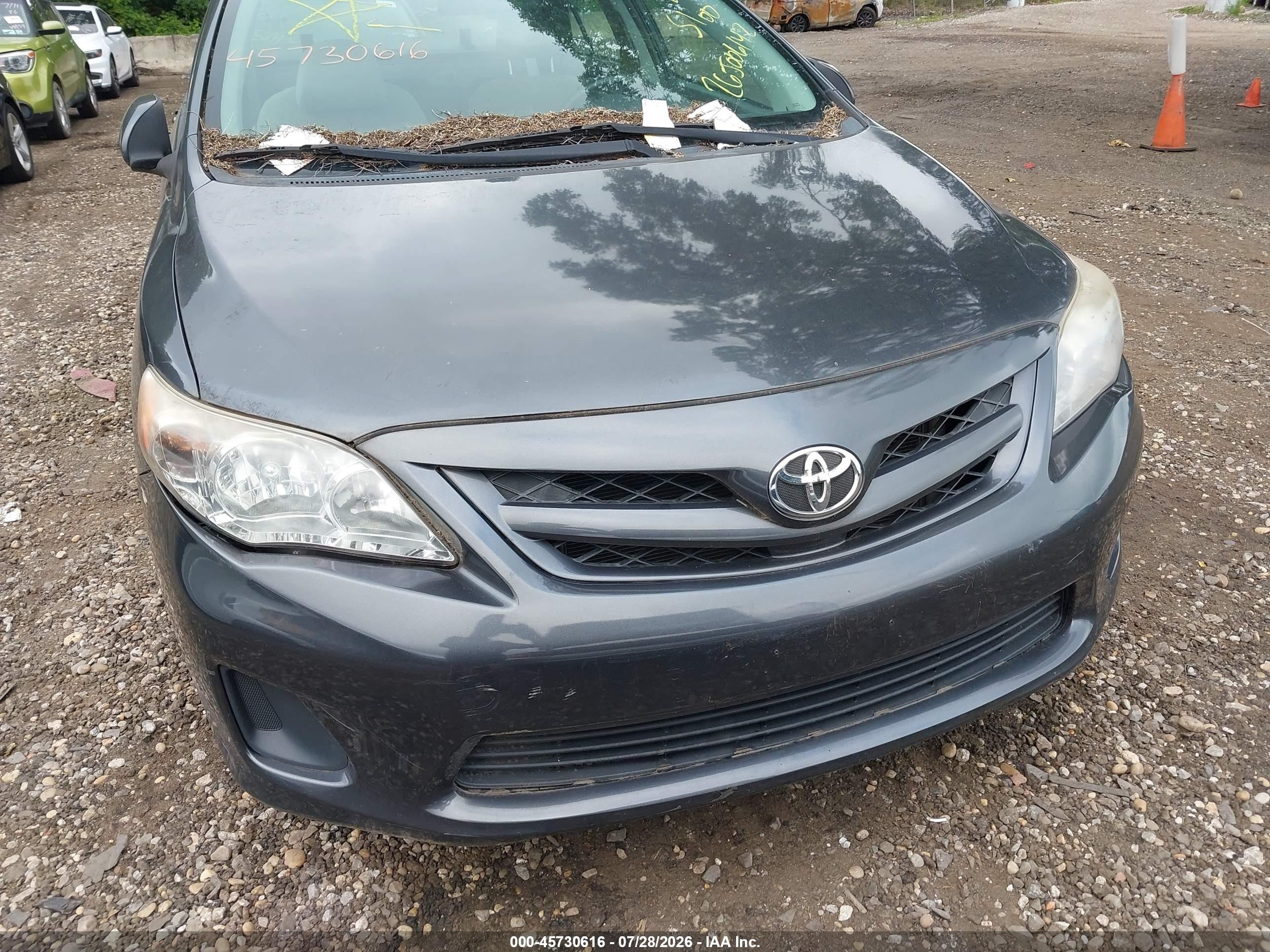 2012 Toyota Corolla L Gray vin: 2T1BU4EE1CC823720