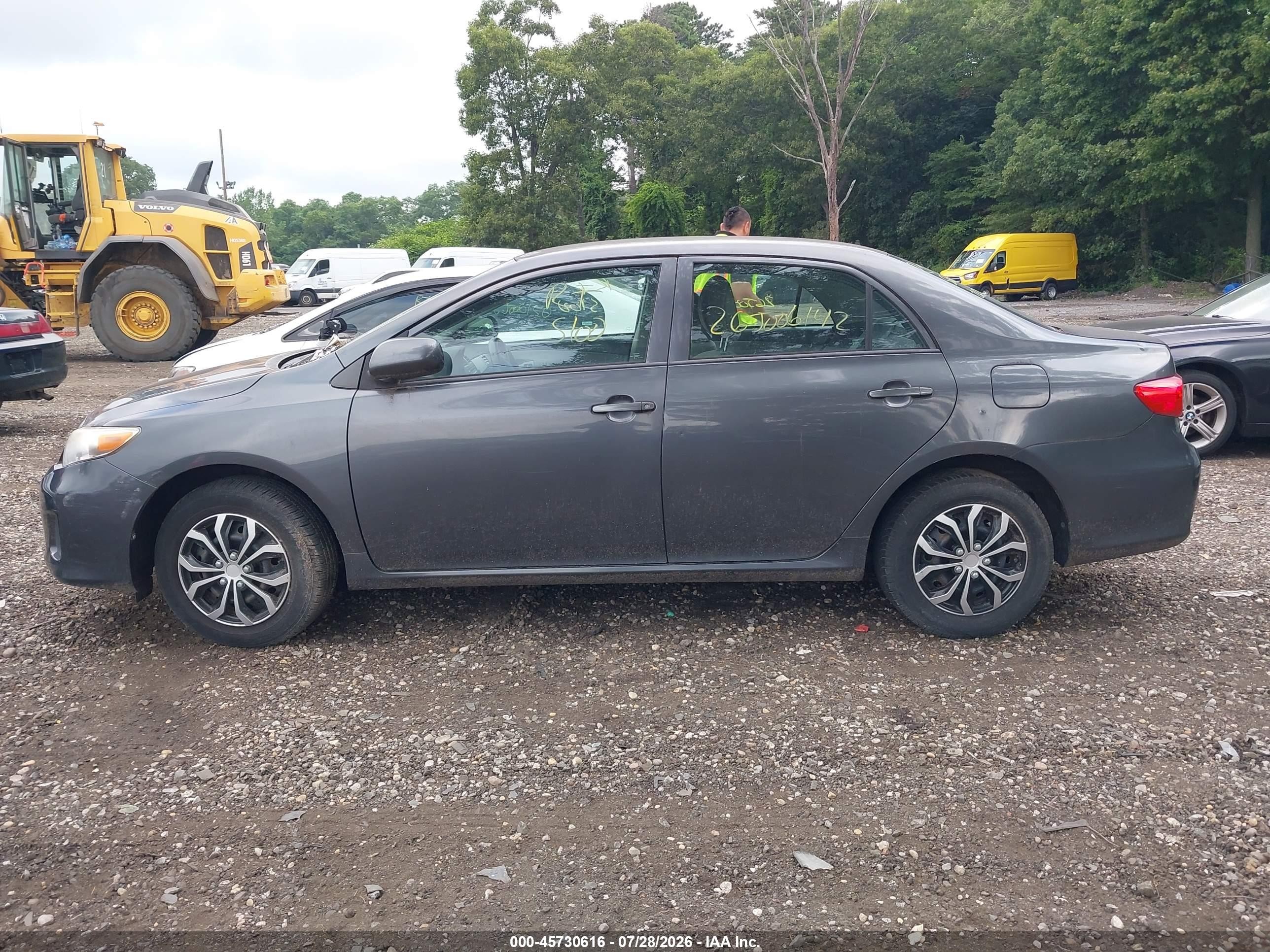 2012 Toyota Corolla L Gray vin: 2T1BU4EE1CC823720