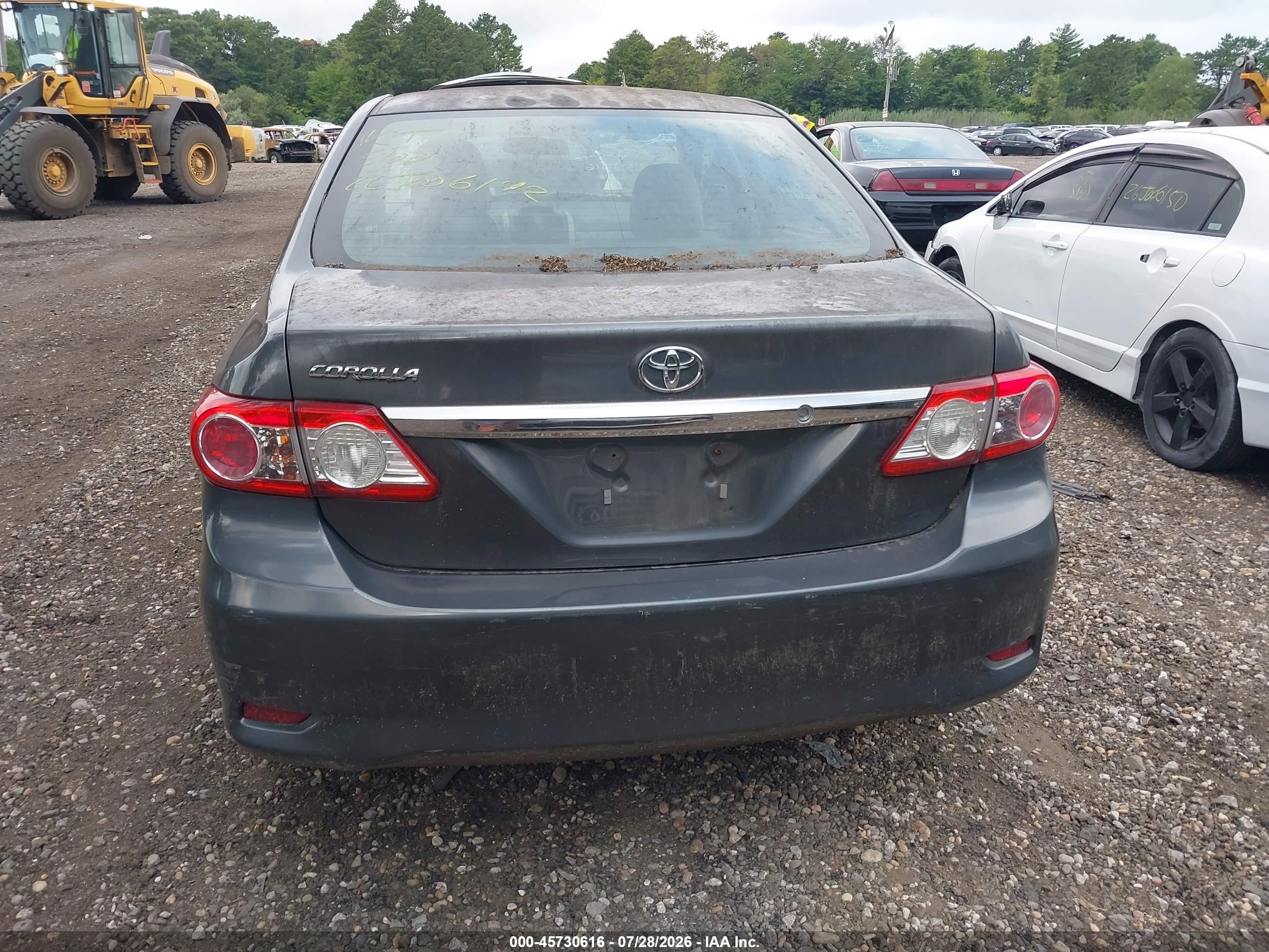 2012 Toyota Corolla L Gray vin: 2T1BU4EE1CC823720