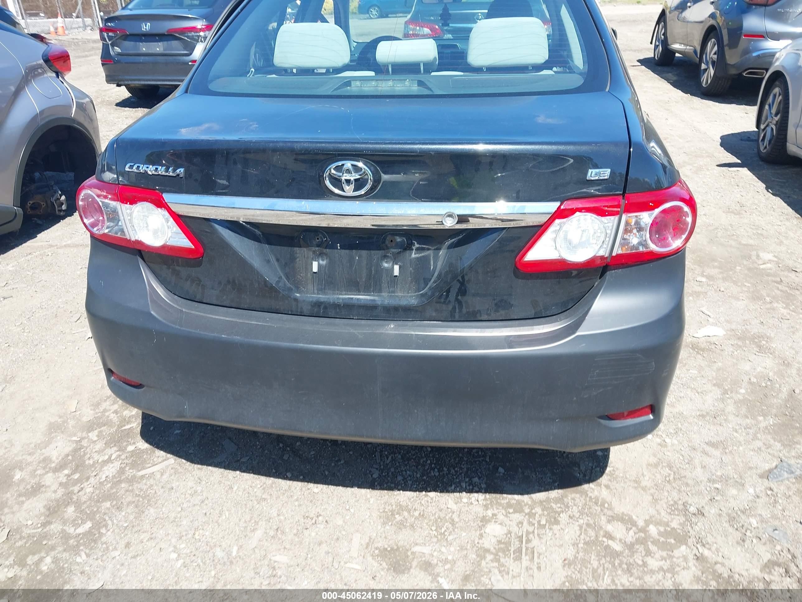 2012 Toyota Corolla Le Black vin: 2T1BU4EE1CC834135