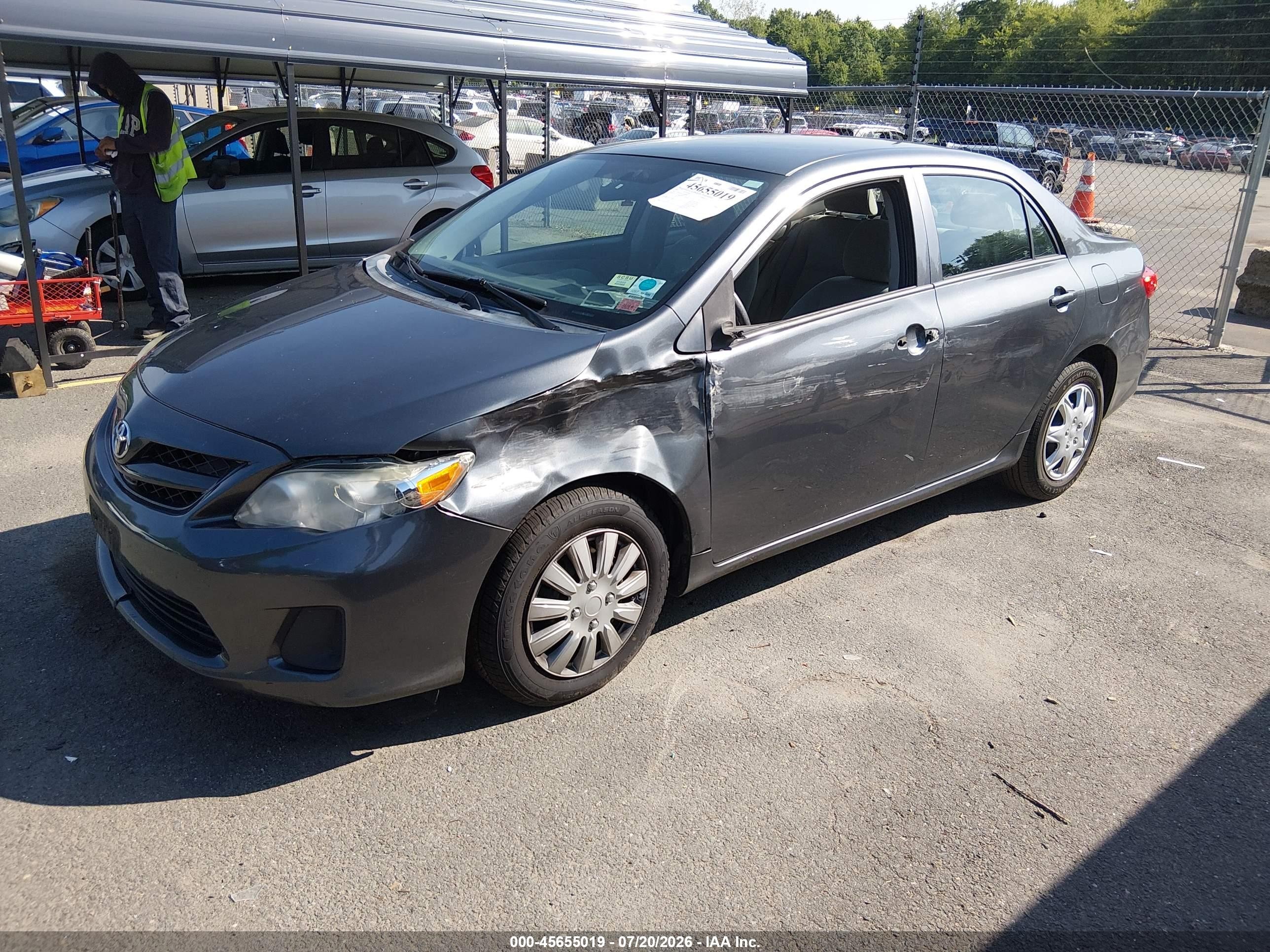 2012 Toyota Corolla L Серый vin: 2T1BU4EE1CC837732