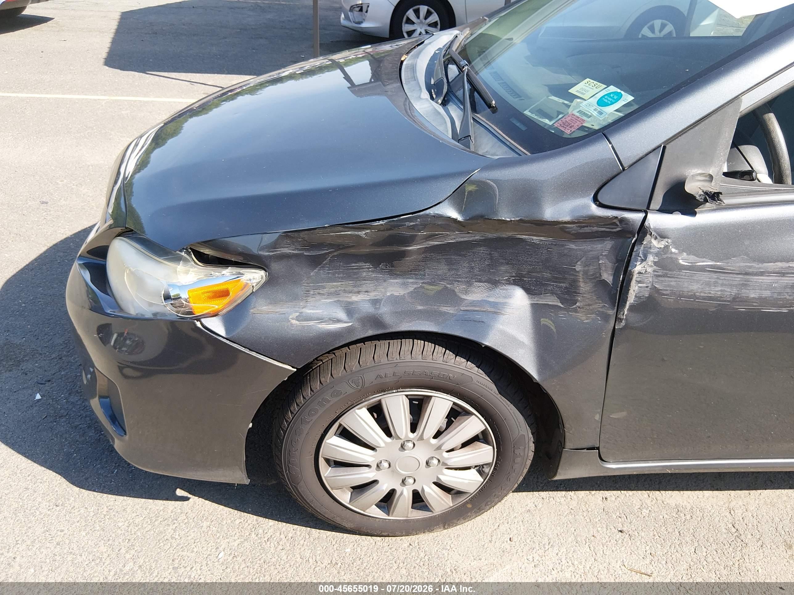 2012 Toyota Corolla L Серый vin: 2T1BU4EE1CC837732