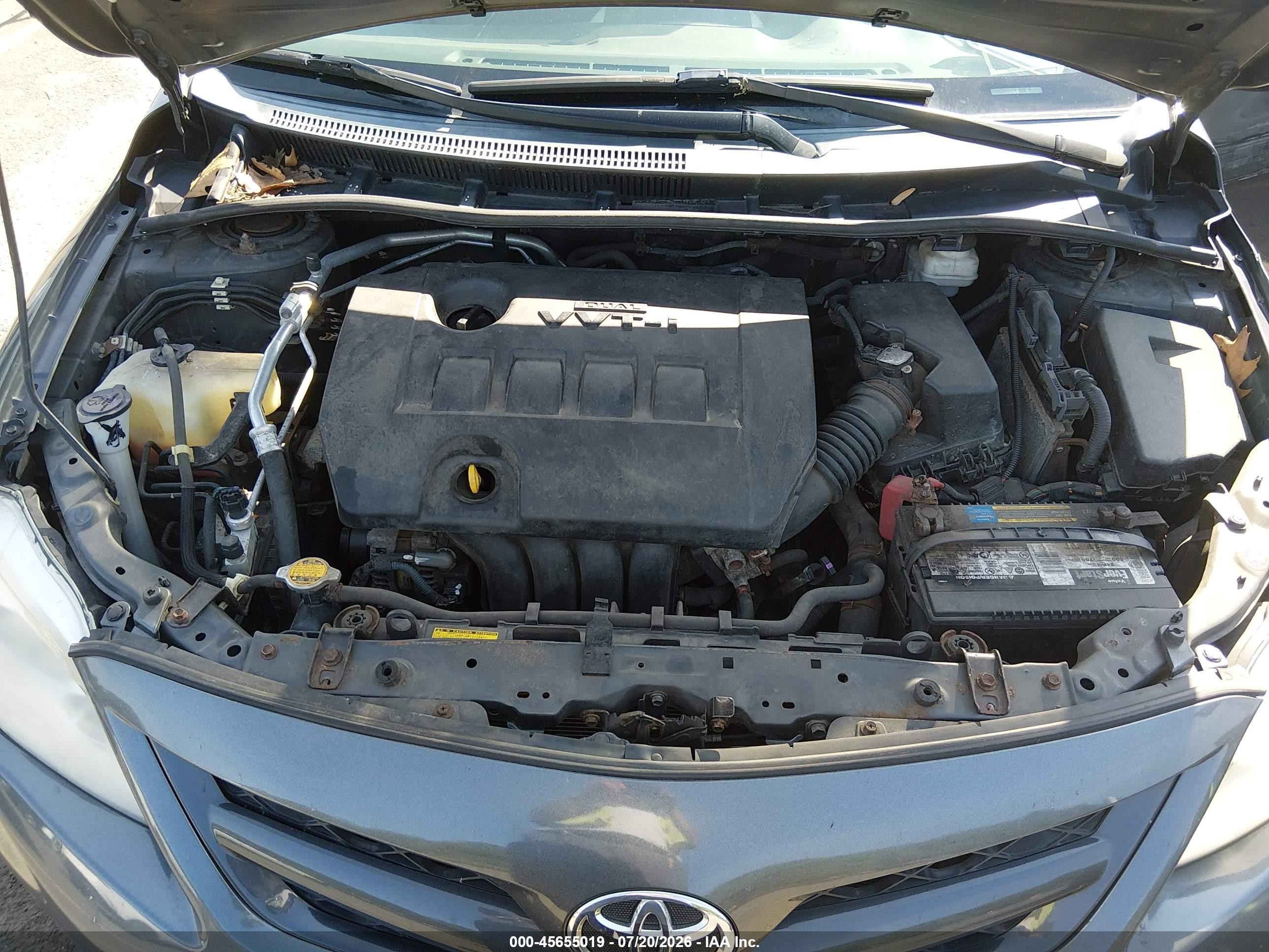 2012 Toyota Corolla L Серый vin: 2T1BU4EE1CC837732