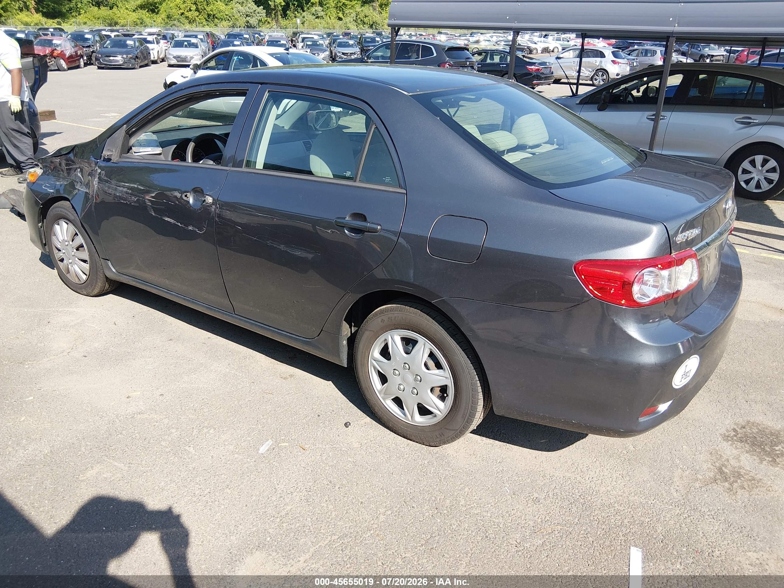 2012 Toyota Corolla L Серый vin: 2T1BU4EE1CC837732