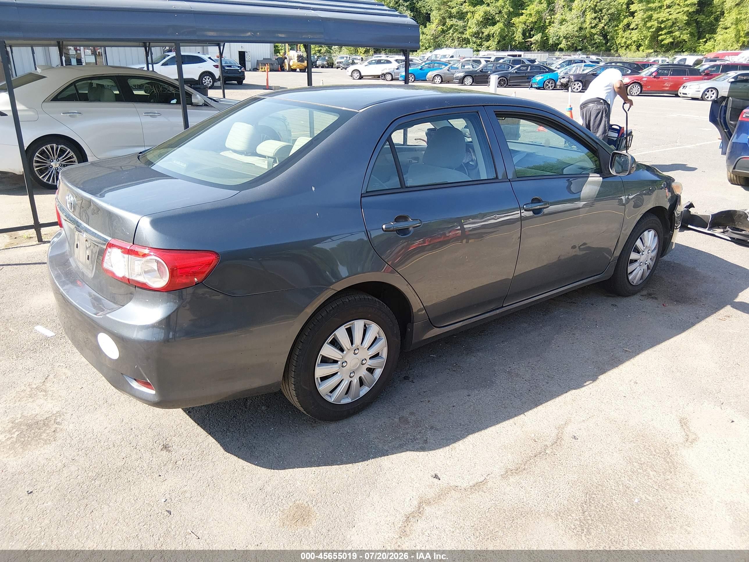2012 Toyota Corolla L Серый vin: 2T1BU4EE1CC837732