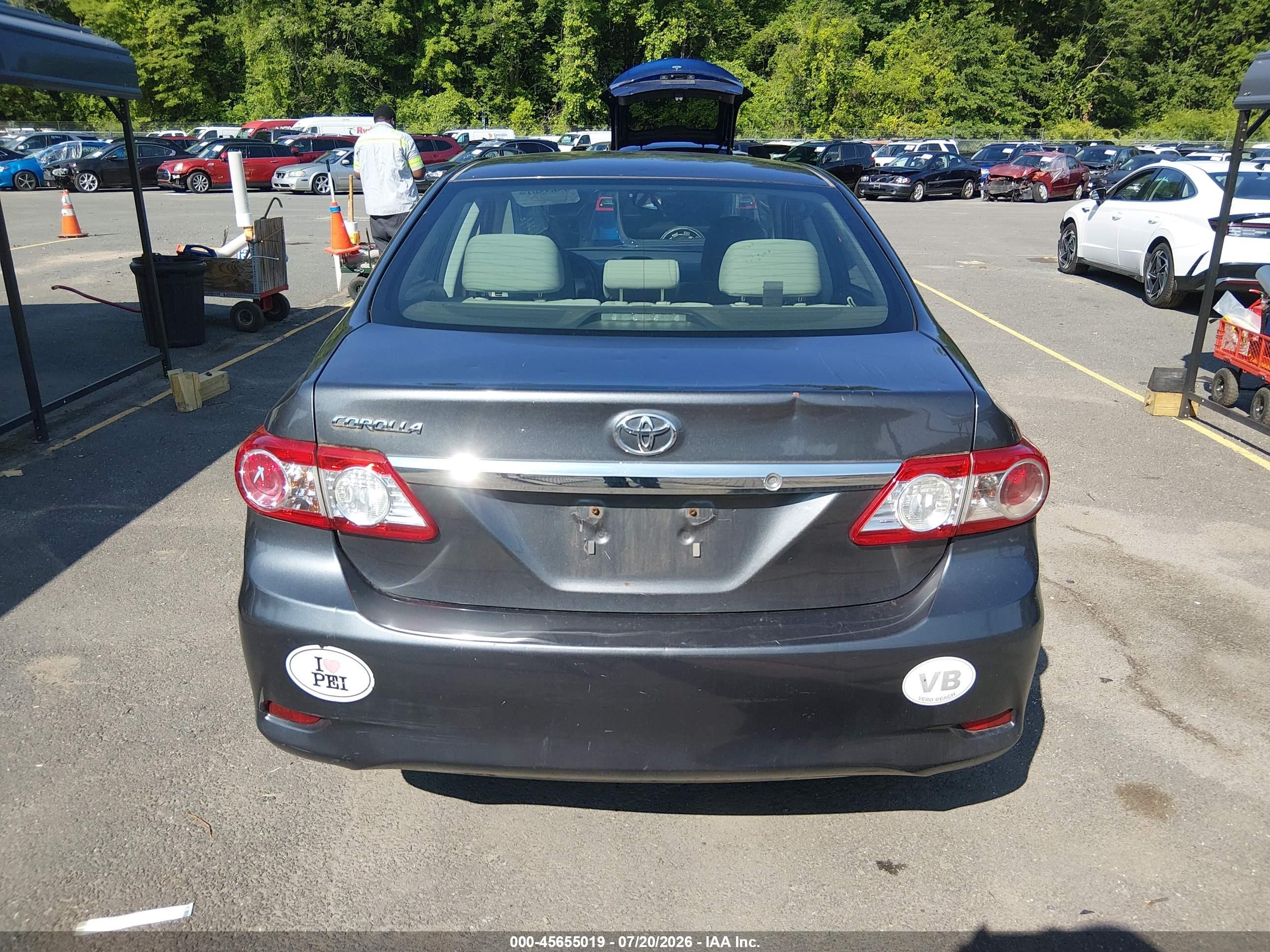 2012 Toyota Corolla L Серый vin: 2T1BU4EE1CC837732