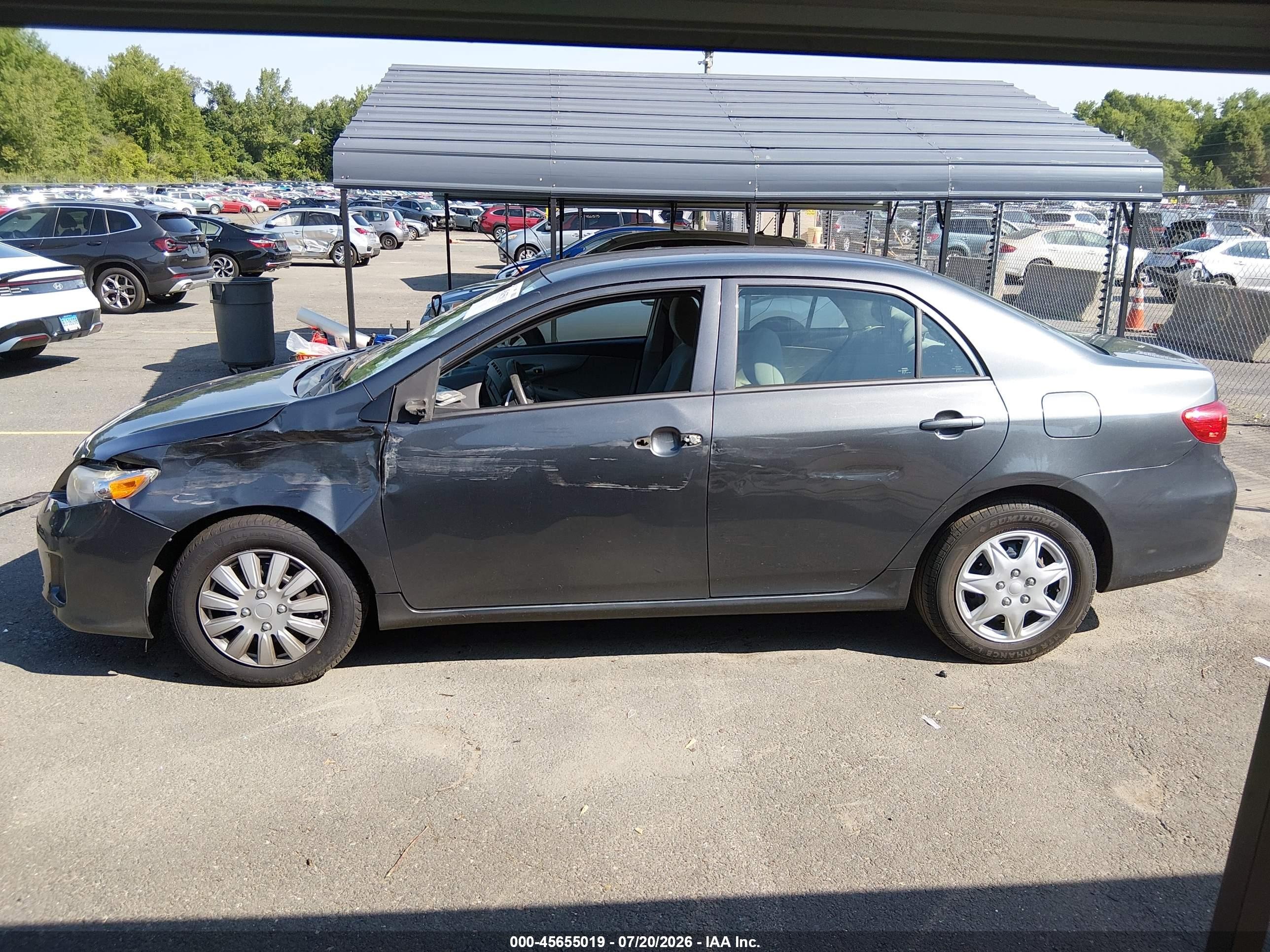 2012 Toyota Corolla L Серый vin: 2T1BU4EE1CC837732