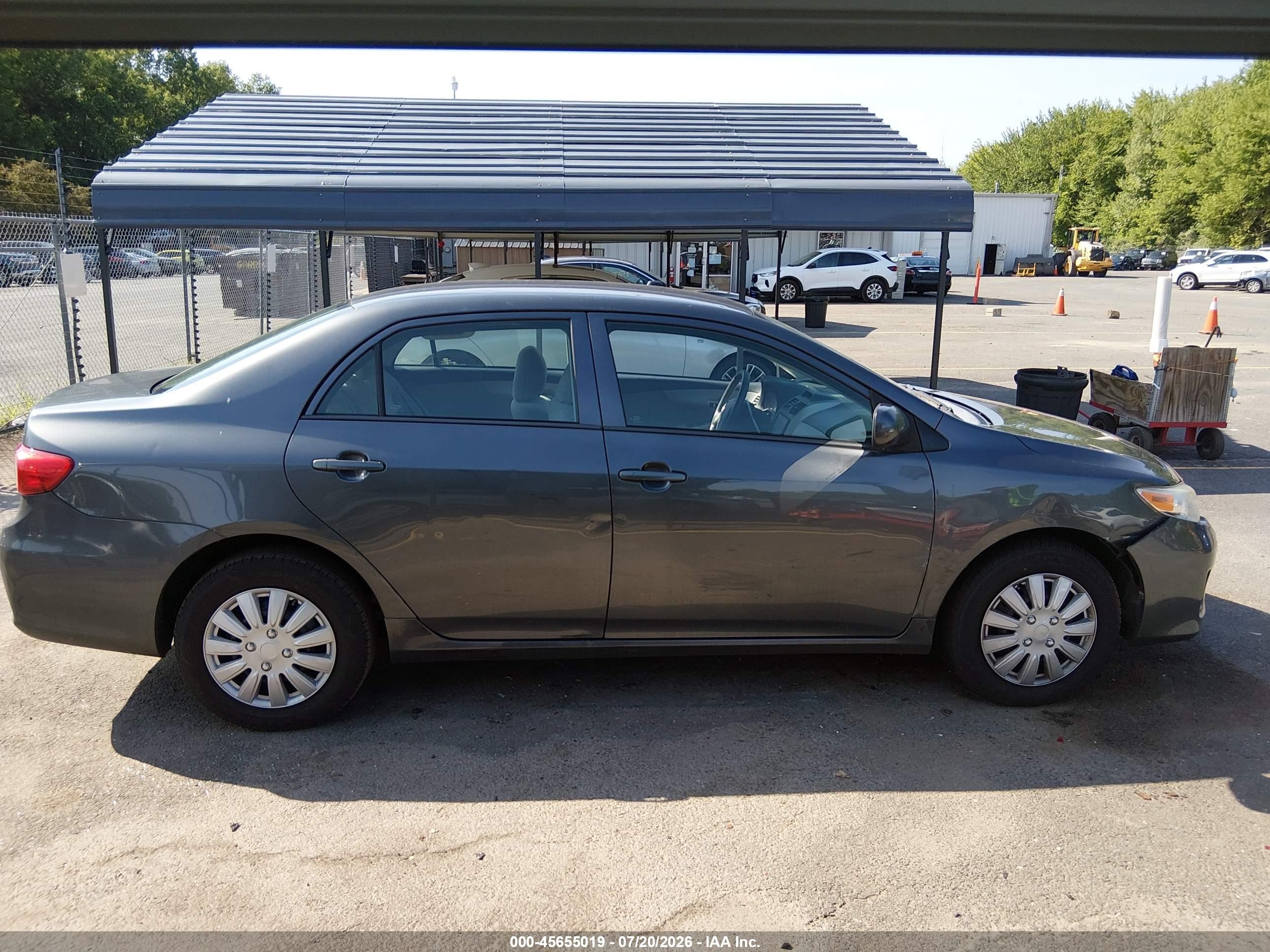 2012 Toyota Corolla L Серый vin: 2T1BU4EE1CC837732