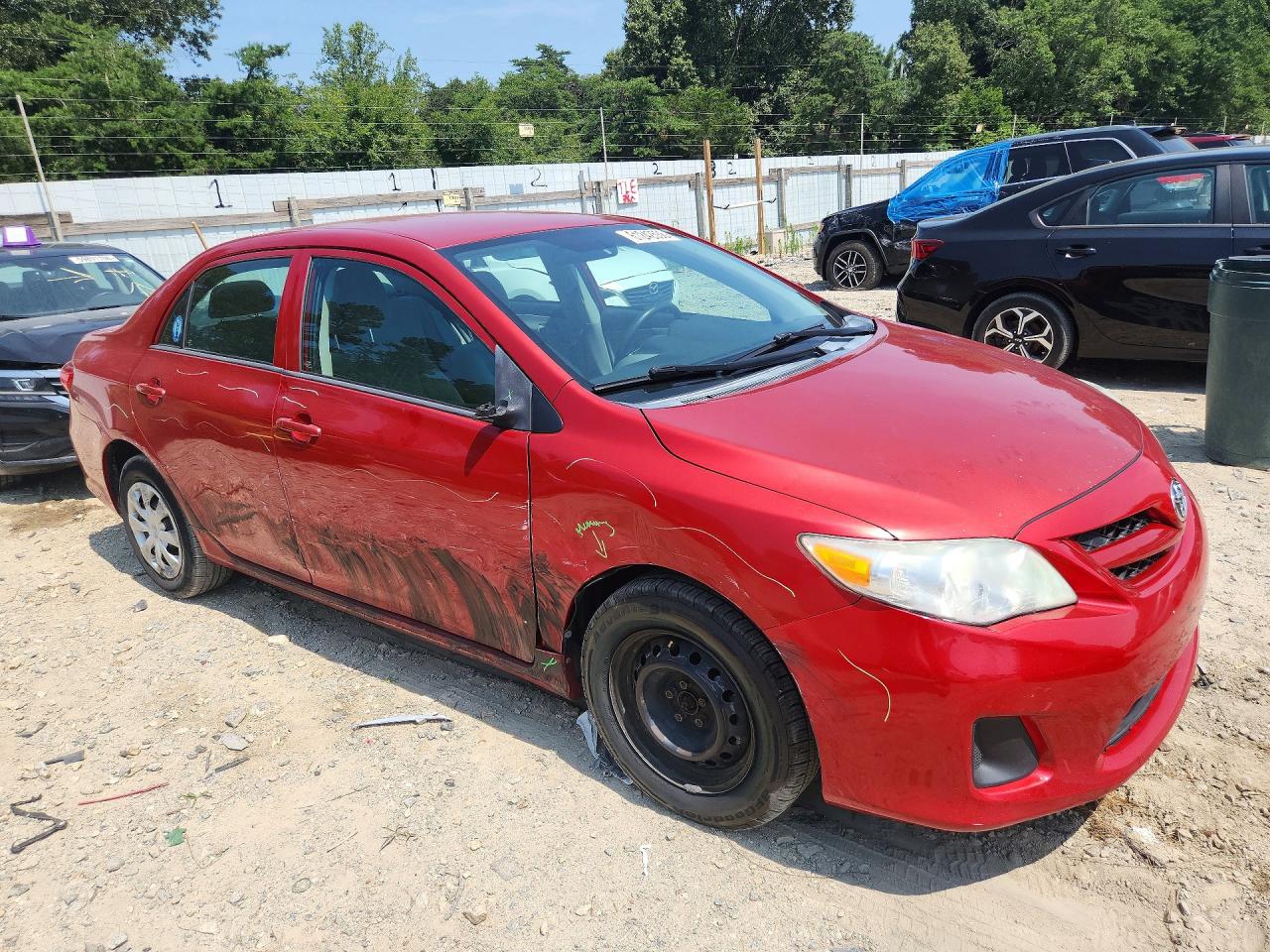 2012 Toyota Corolla L Red vin: 2T1BU4EE1CC863747
