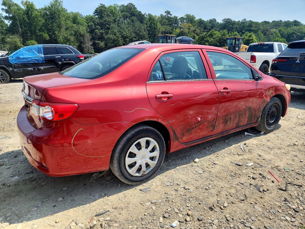 2012 Toyota Corolla L Red vin: 2T1BU4EE1CC863747