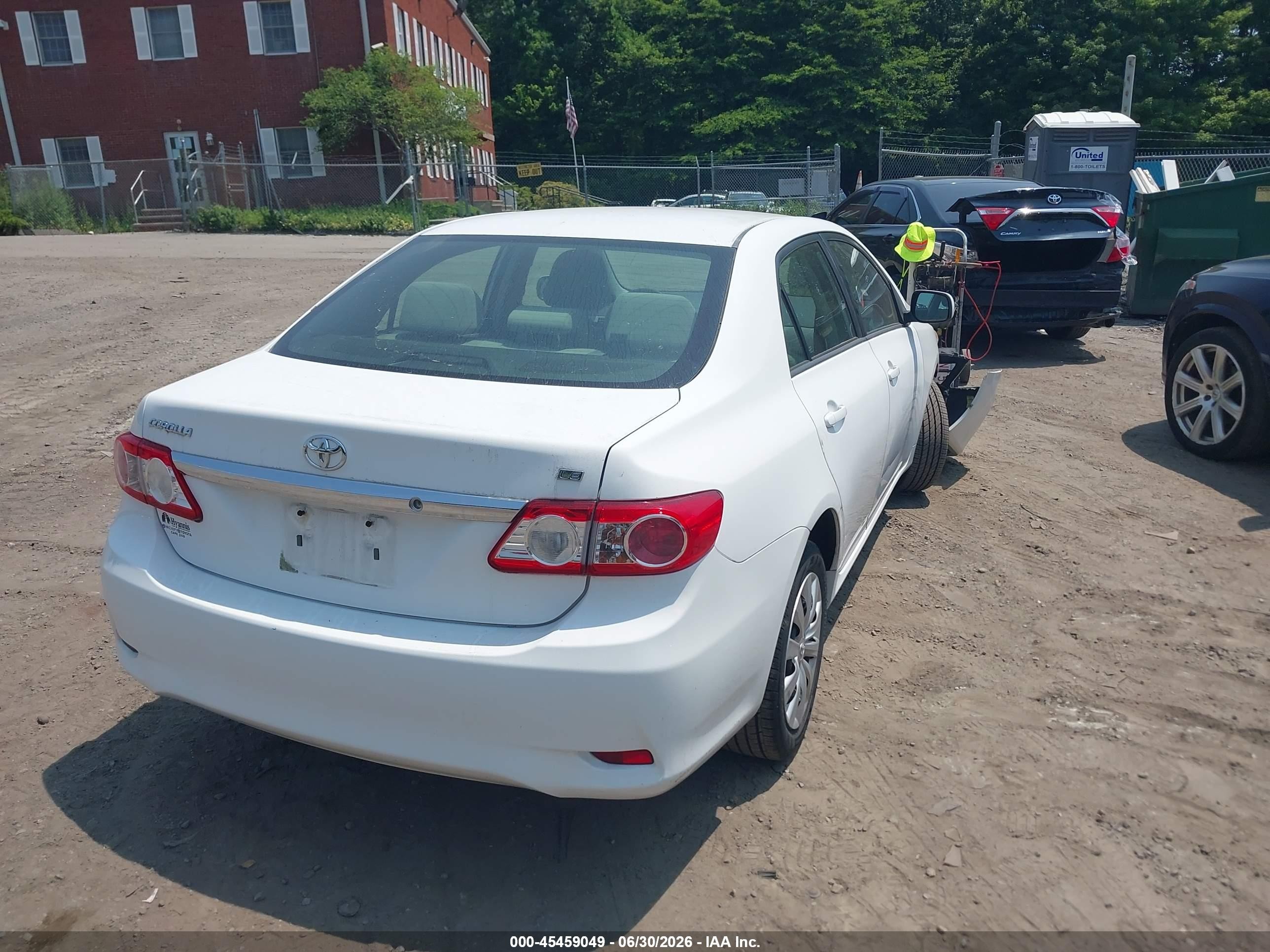 2012 Toyota Corolla Le White vin: 2T1BU4EE1CC879463