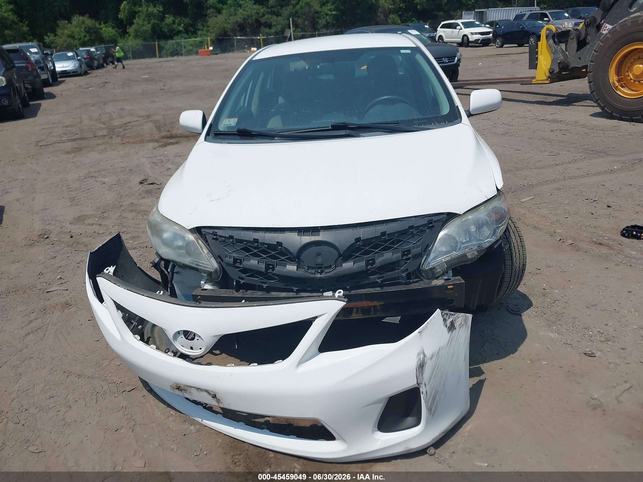 2012 Toyota Corolla Le White vin: 2T1BU4EE1CC879463