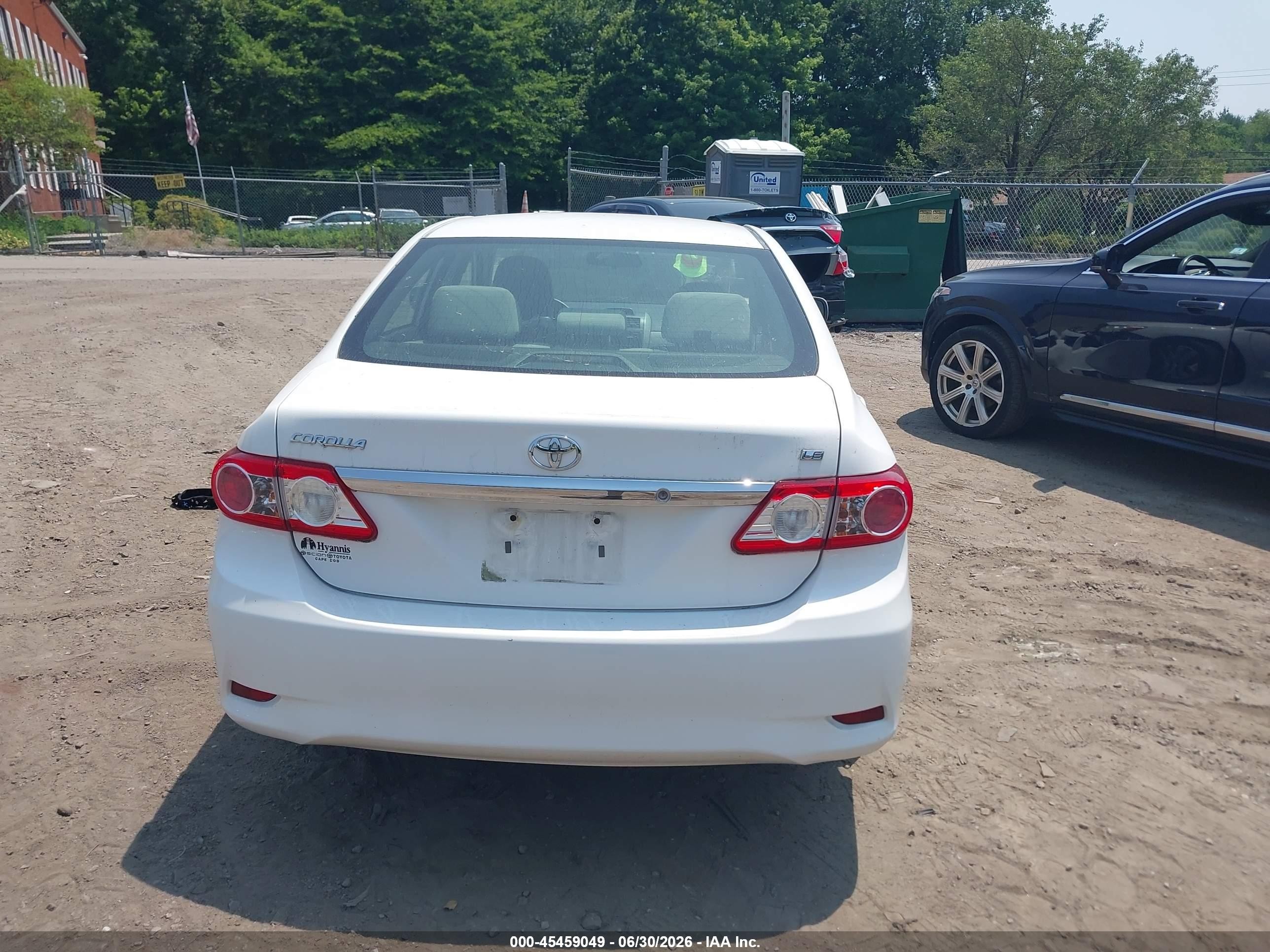 2012 Toyota Corolla Le White vin: 2T1BU4EE1CC879463
