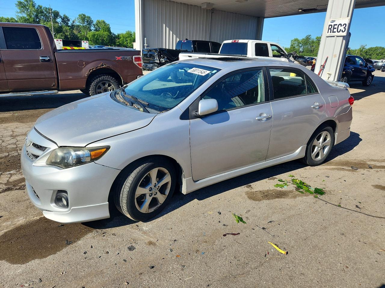 2012 Toyota Corolla S Silver vin: 2T1BU4EE1CC893511