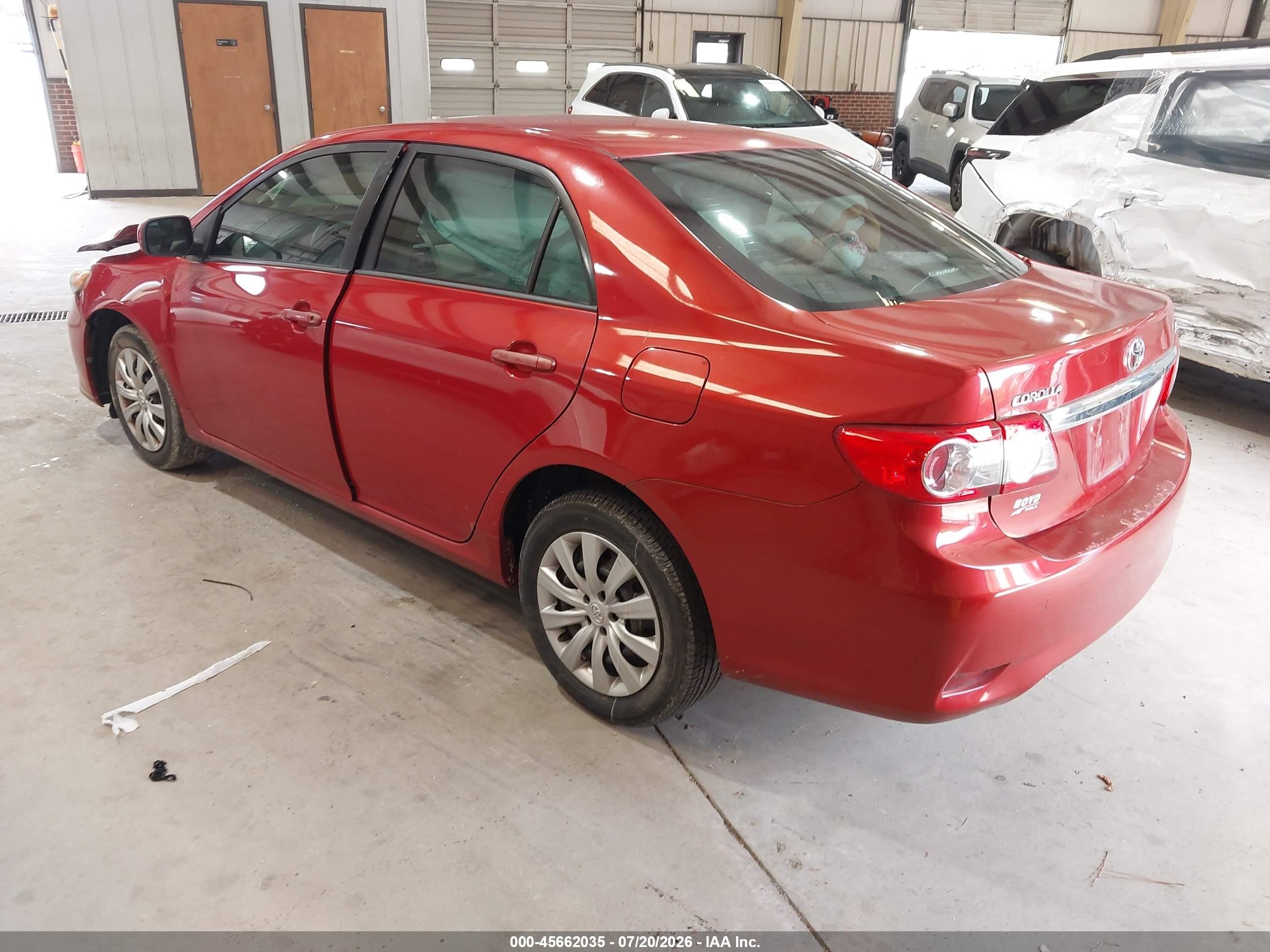 2012 Toyota Corolla Le Red vin: 2T1BU4EE1CC898336