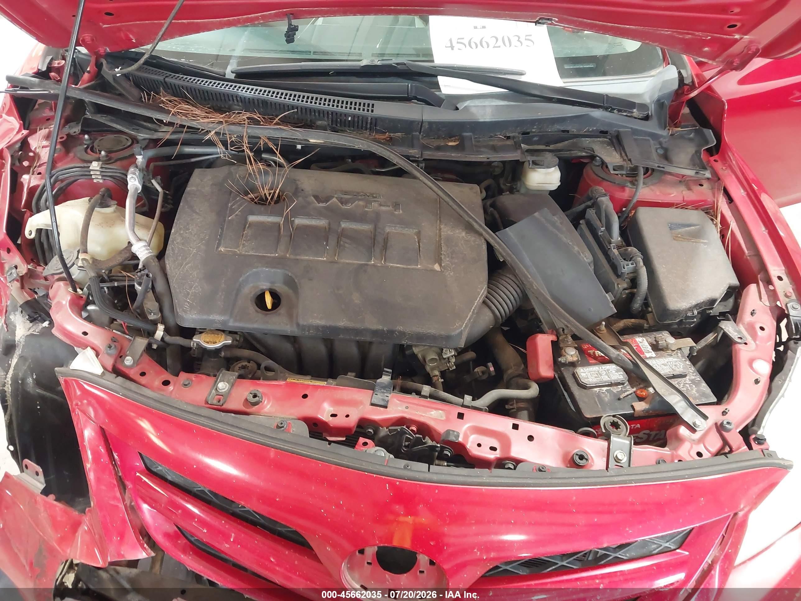 2012 Toyota Corolla Le Red vin: 2T1BU4EE1CC898336