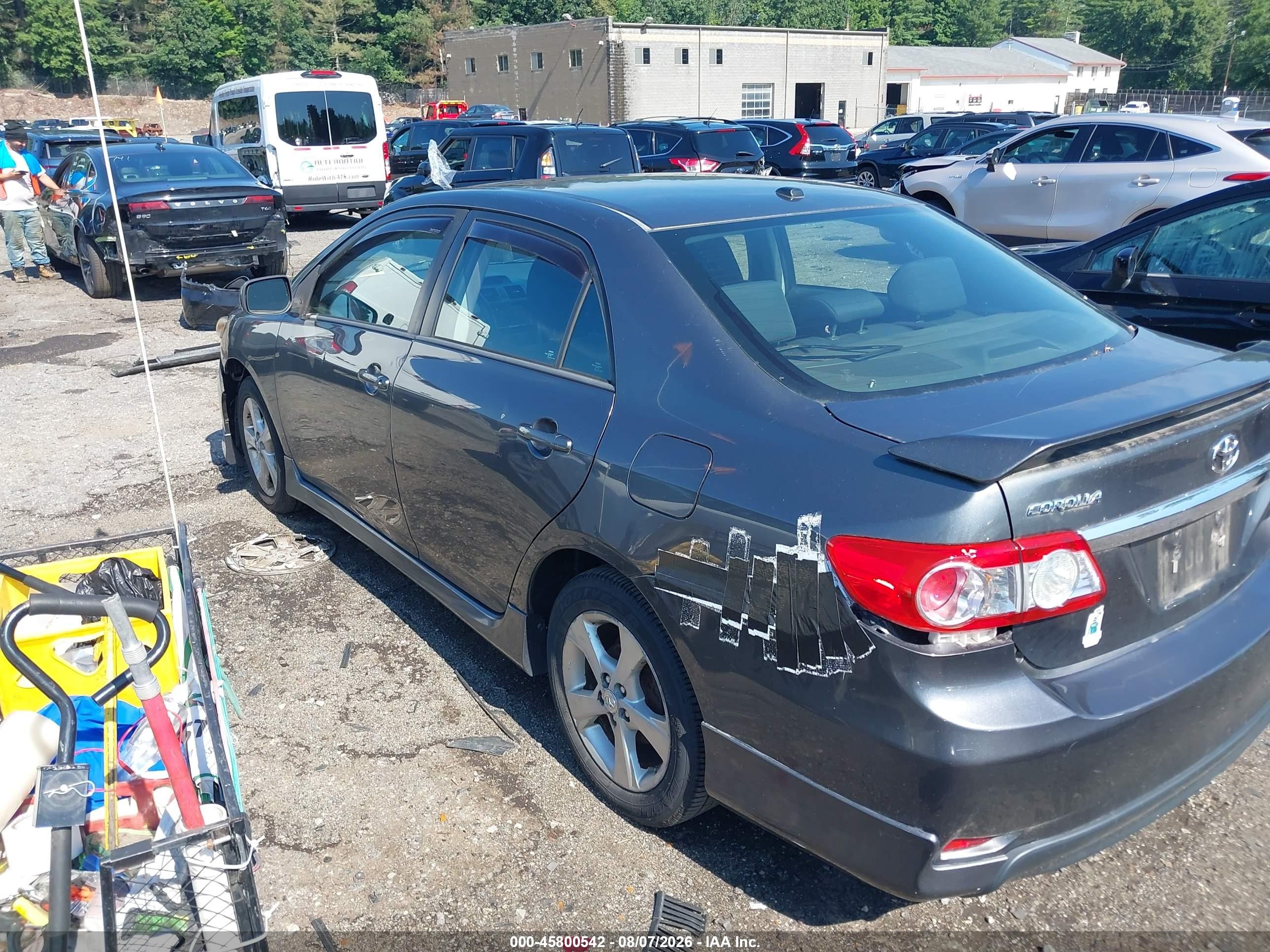 2012 Toyota Corolla S Серый vin: 2T1BU4EE1CC914020