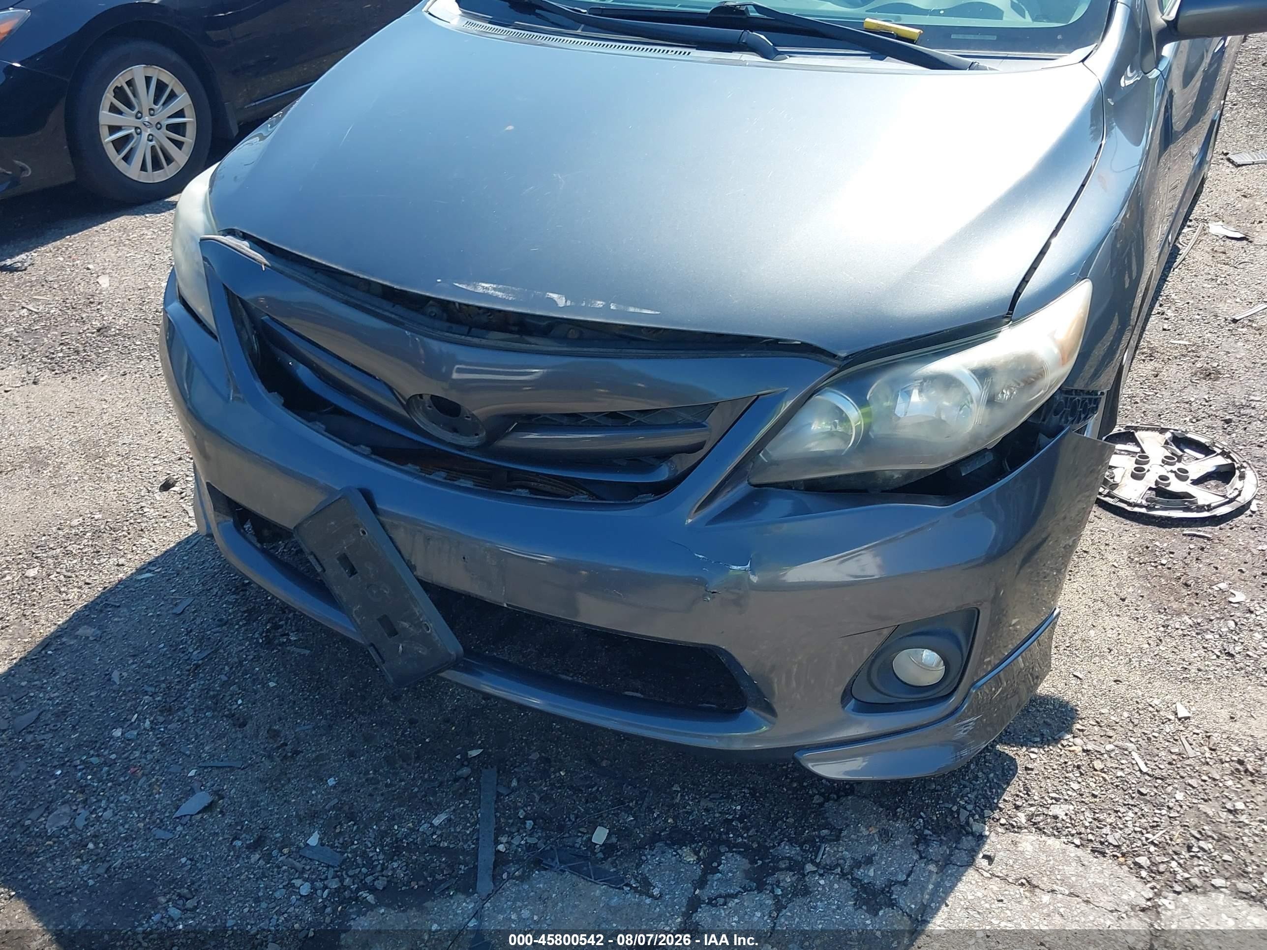 2012 Toyota Corolla S Серый vin: 2T1BU4EE1CC914020