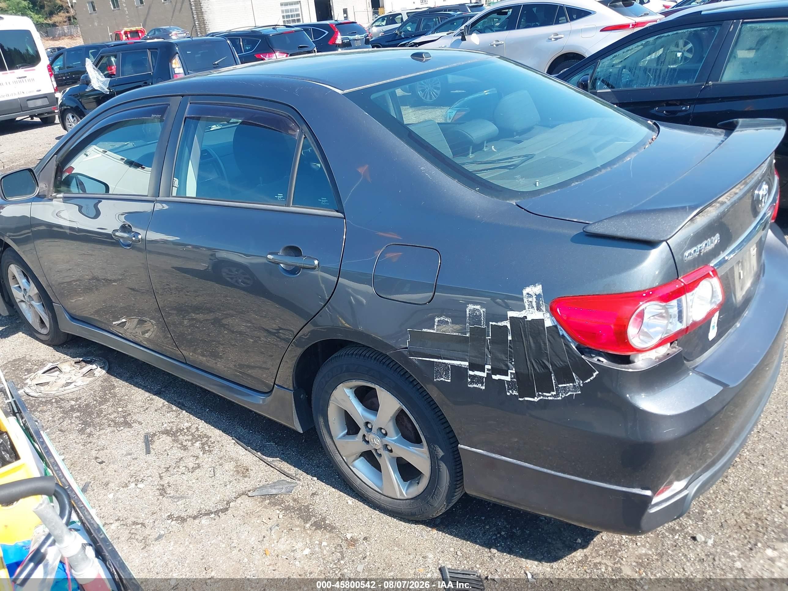 2012 Toyota Corolla S Серый vin: 2T1BU4EE1CC914020