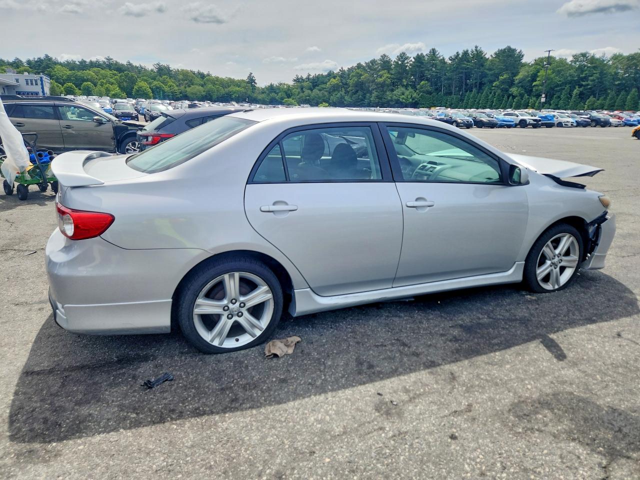 2013 Toyota Corolla Silver vin: 2T1BU4EE1DC001016