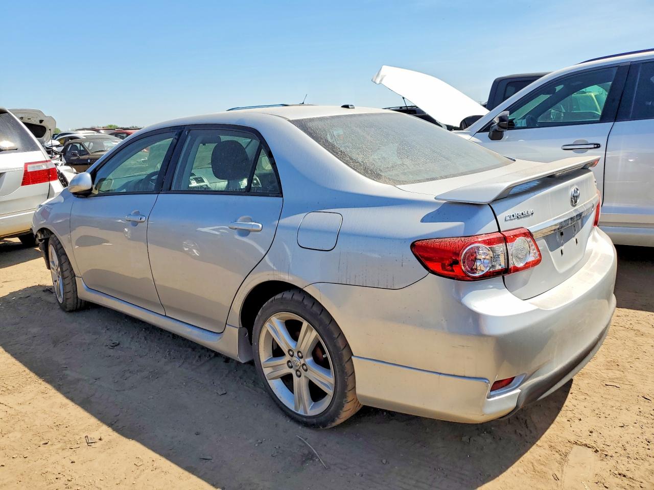 2013 Toyota Corolla S Silver vin: 2T1BU4EE1DC012744