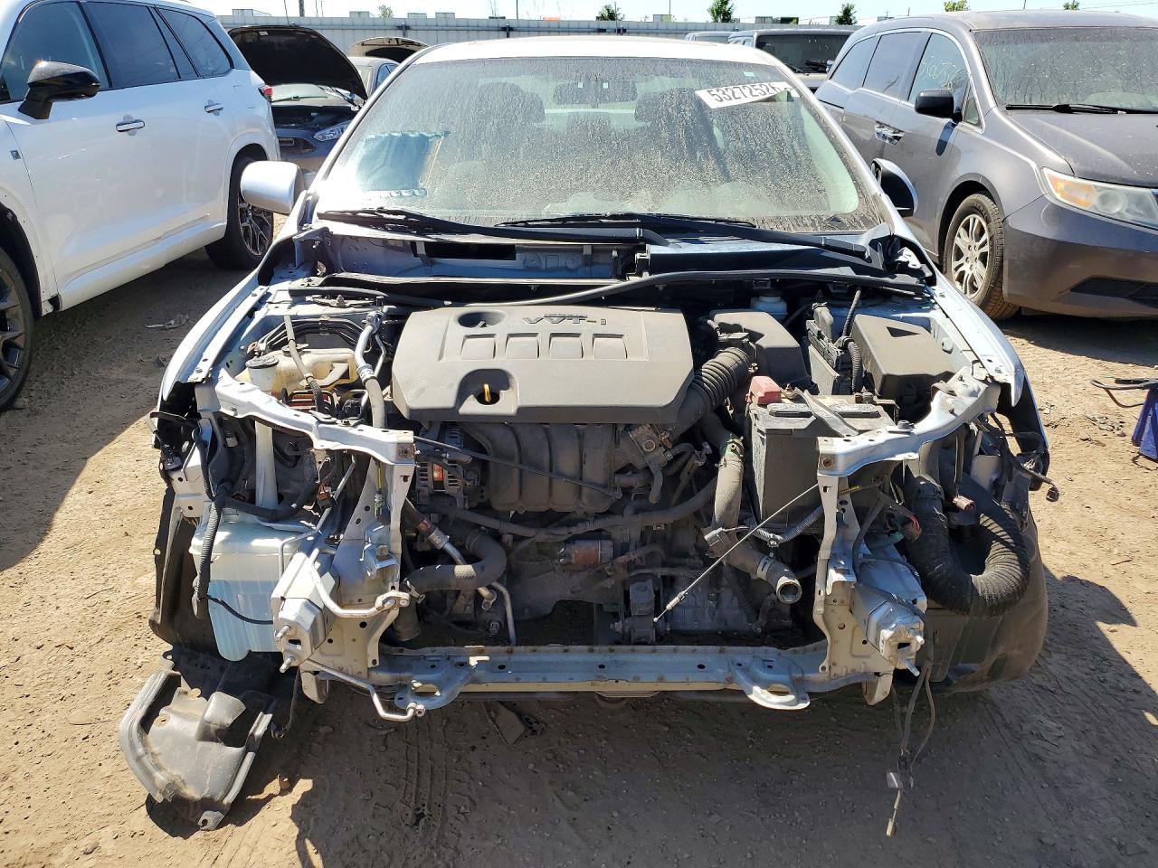 2013 Toyota Corolla S Silver vin: 2T1BU4EE1DC012744