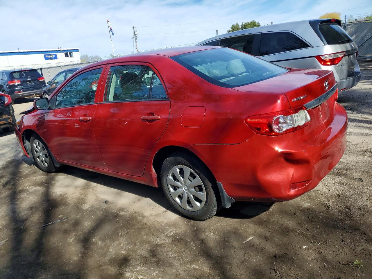 2013 Toyota Corolla L Red vin: 2T1BU4EE1DC054945