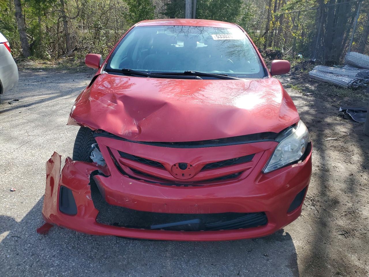 2013 Toyota Corolla L Red vin: 2T1BU4EE1DC054945