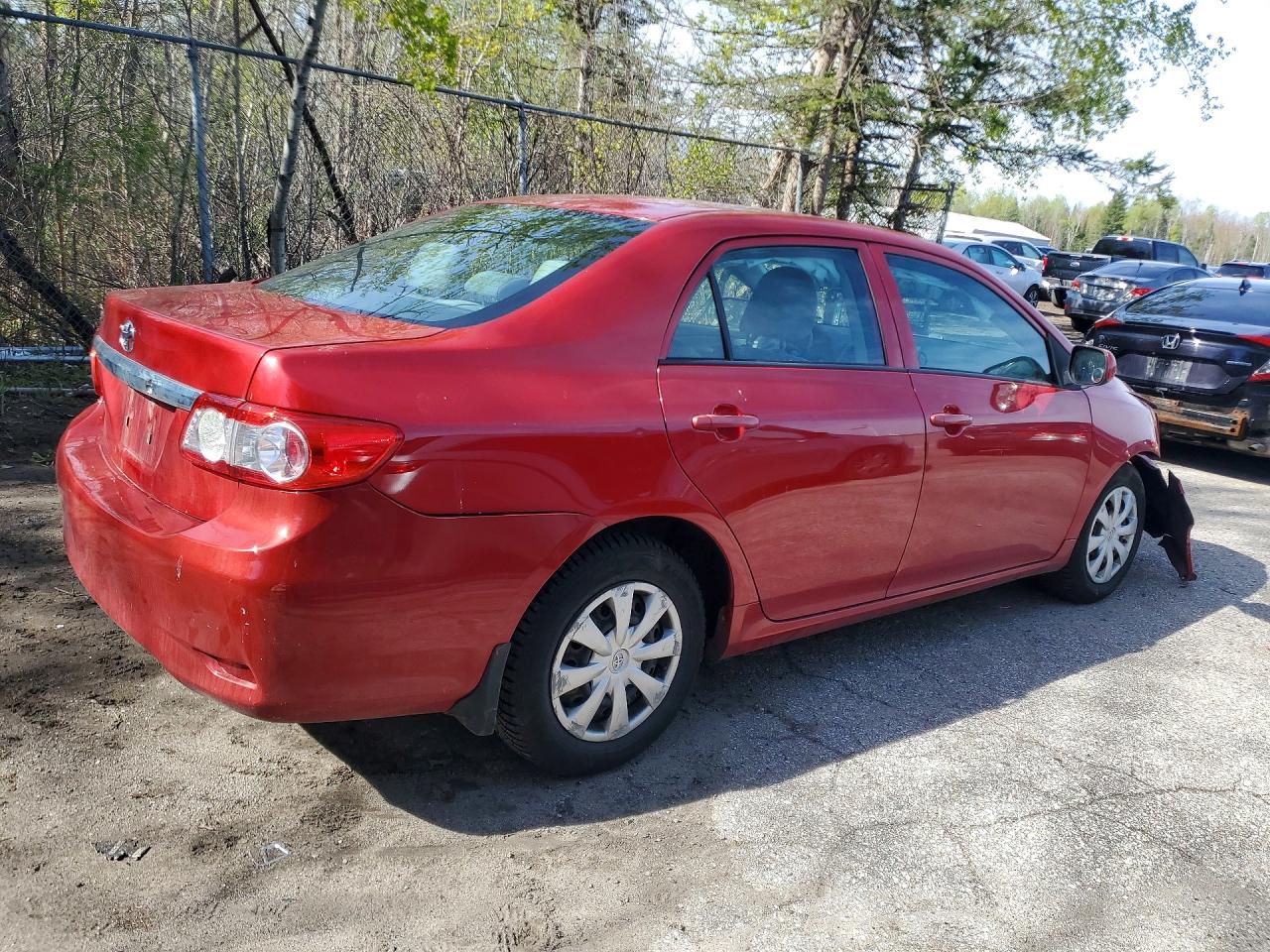 2013 Toyota Corolla L Red vin: 2T1BU4EE1DC054945
