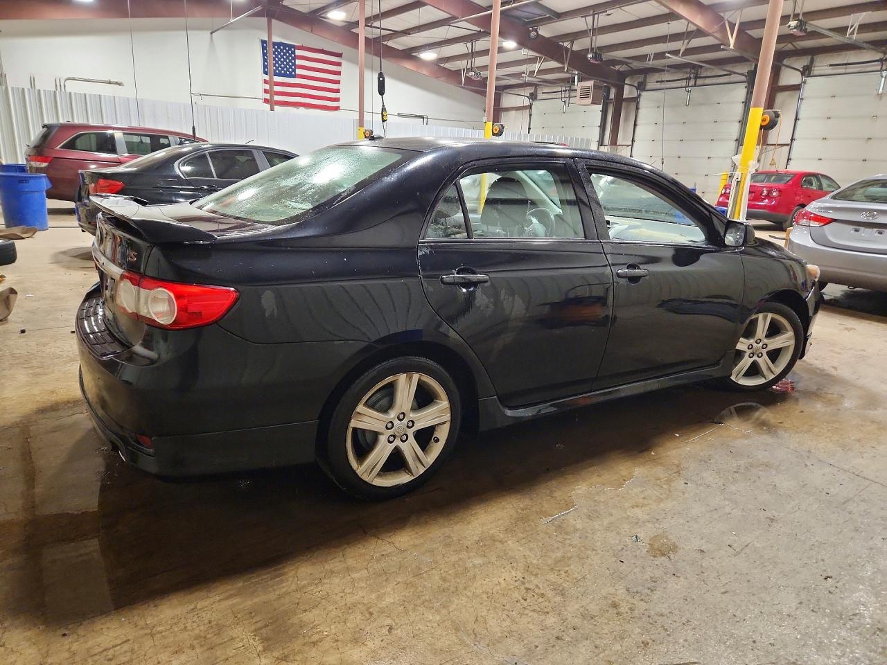 2013 Toyota Corolla S Black vin: 2T1BU4EE1DC061524