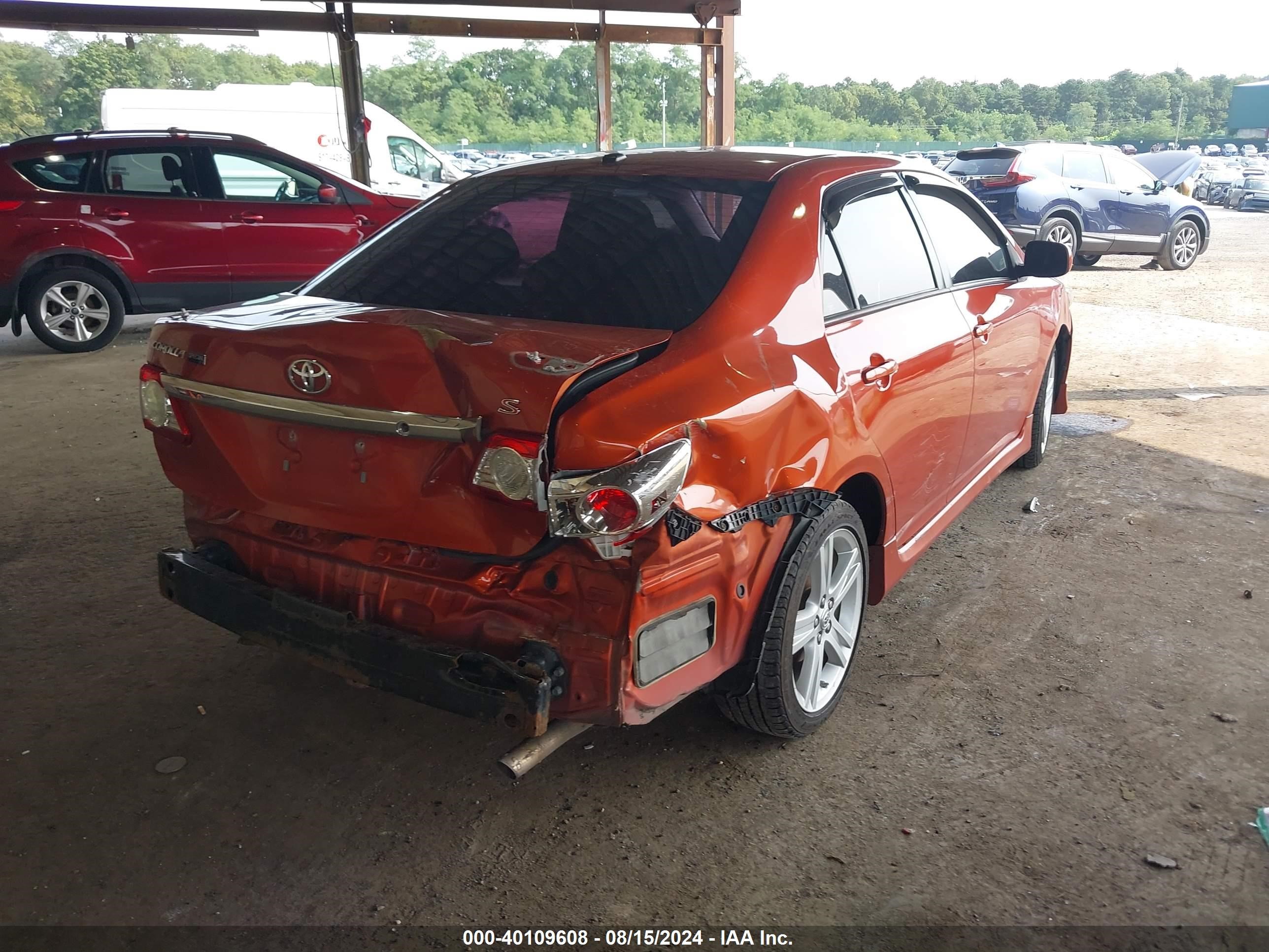 2013 Toyota Corolla S Special Edition Orange vin: 2T1BU4EE1DC073284