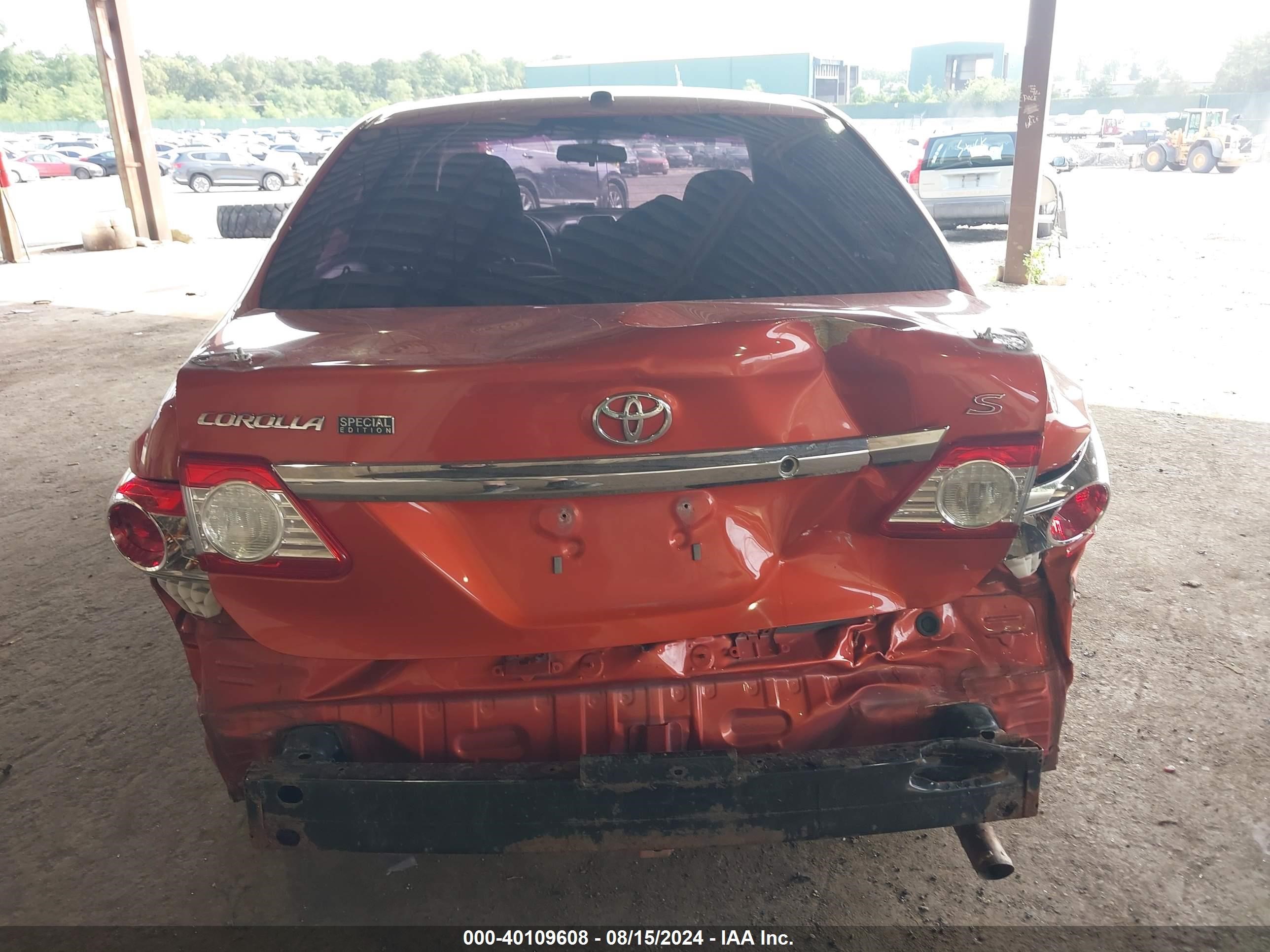 2013 Toyota Corolla S Special Edition Orange vin: 2T1BU4EE1DC073284