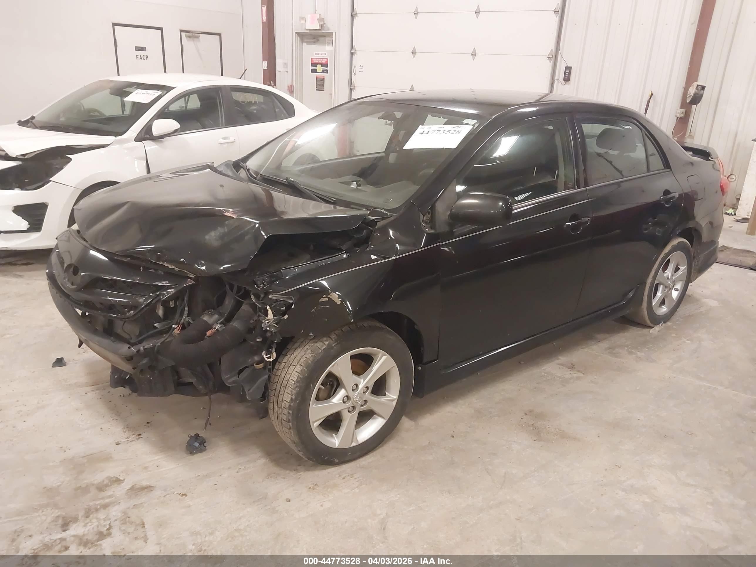 2013 Toyota Corolla S Black vin: 2T1BU4EE1DC087380