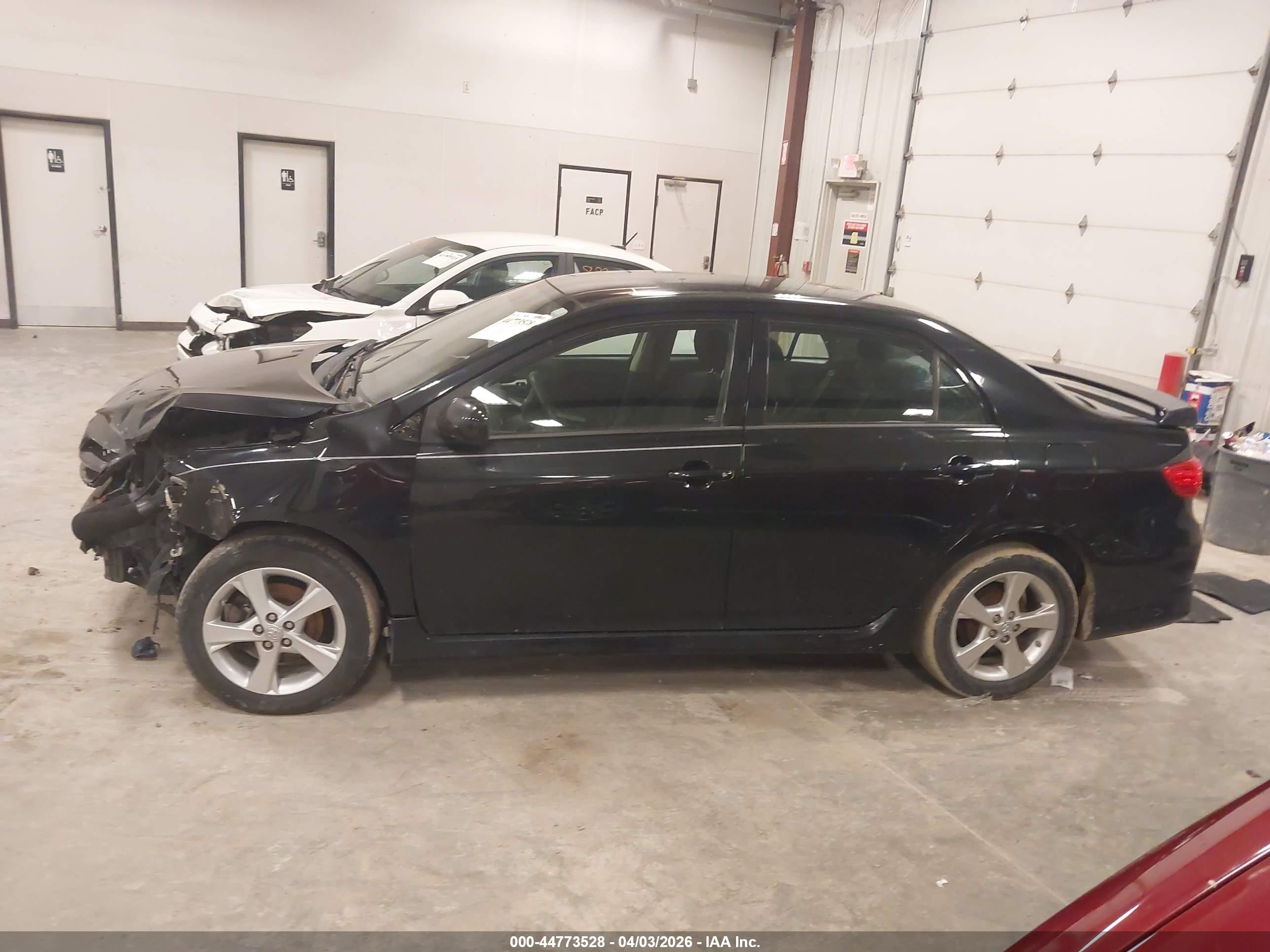 2013 Toyota Corolla S Black vin: 2T1BU4EE1DC087380