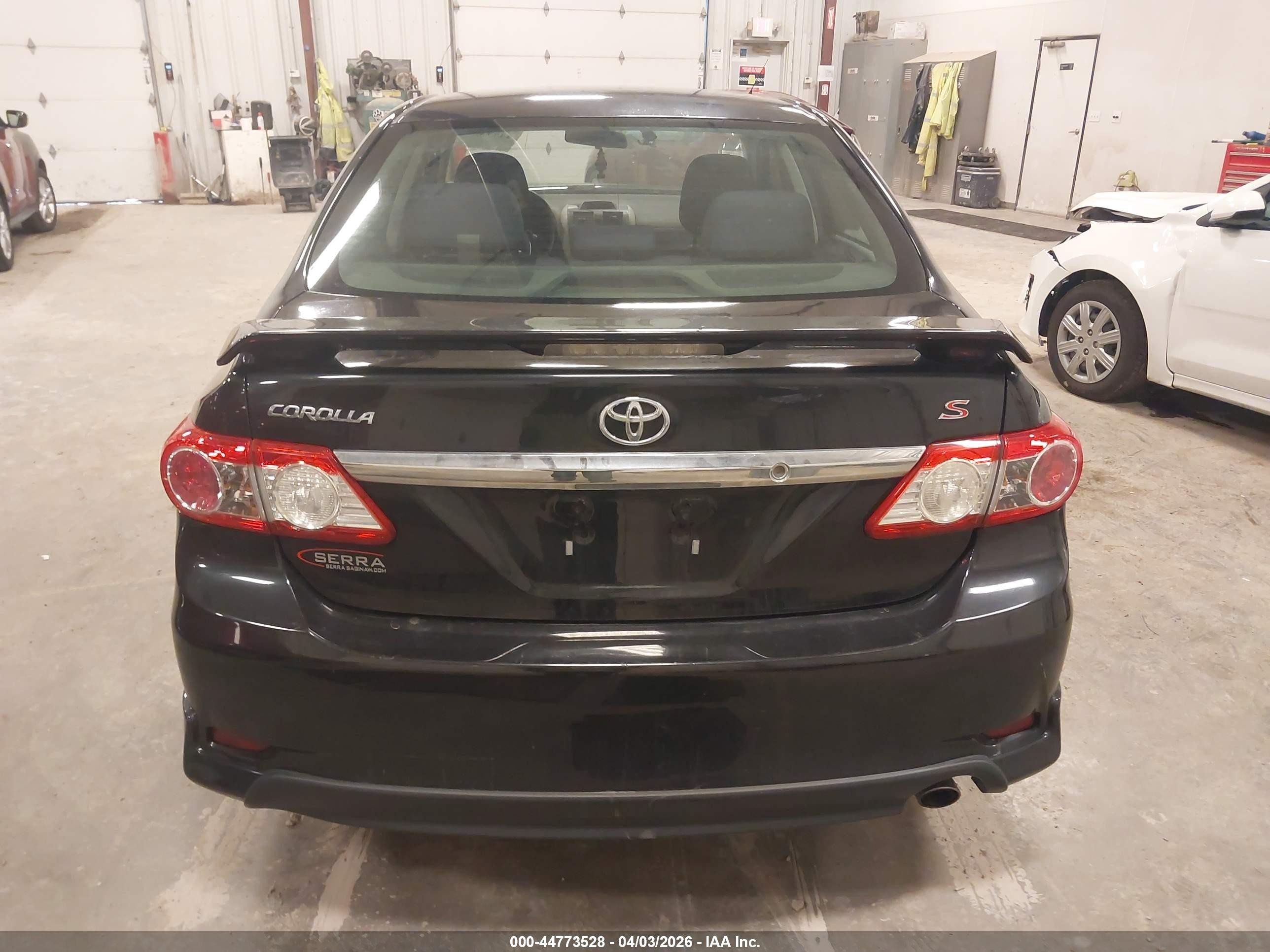 2013 Toyota Corolla S Black vin: 2T1BU4EE1DC087380