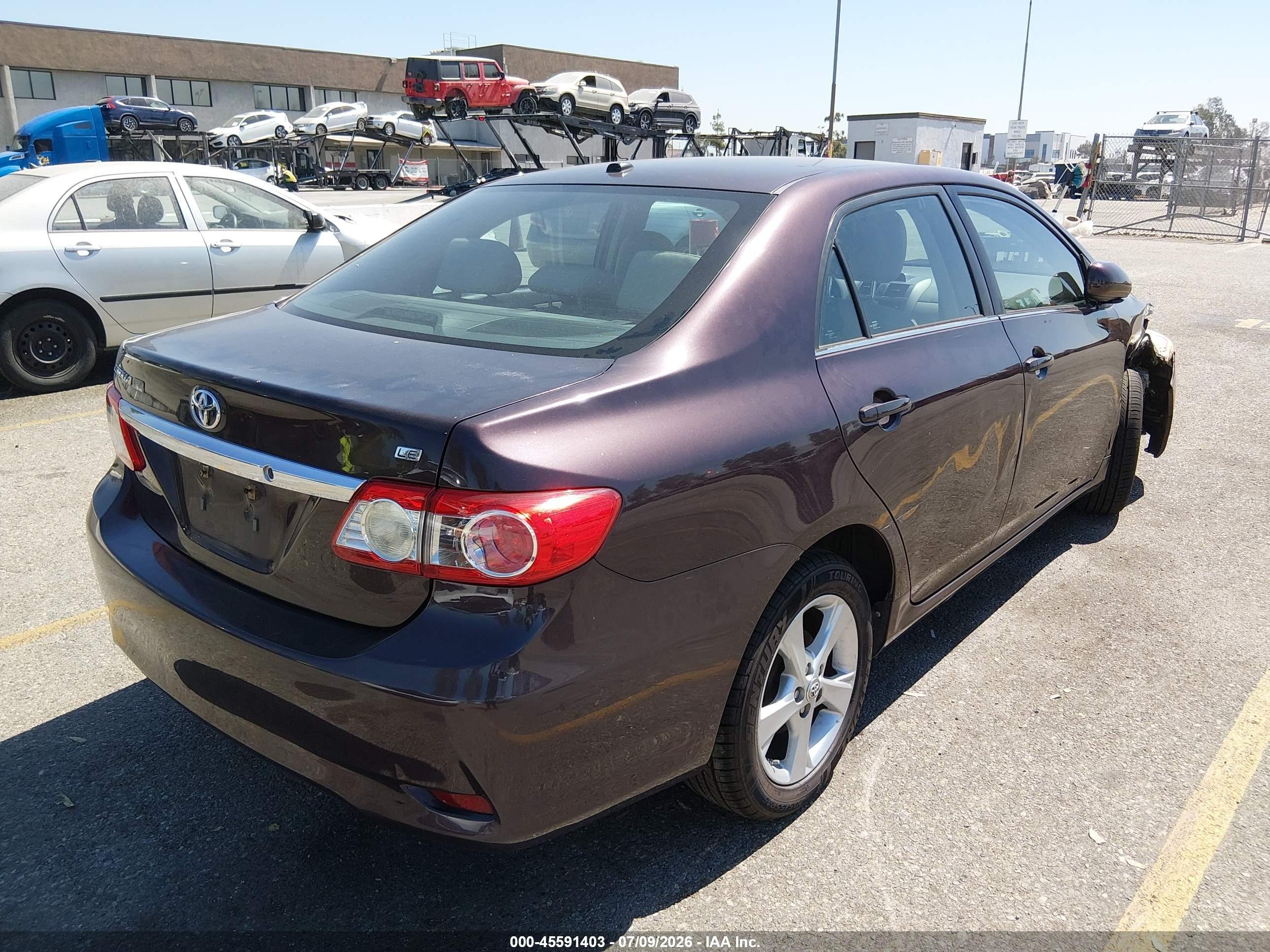 2013 Toyota Corolla Le Special Edition Burgundy vin: 2T1BU4EE1DC093115