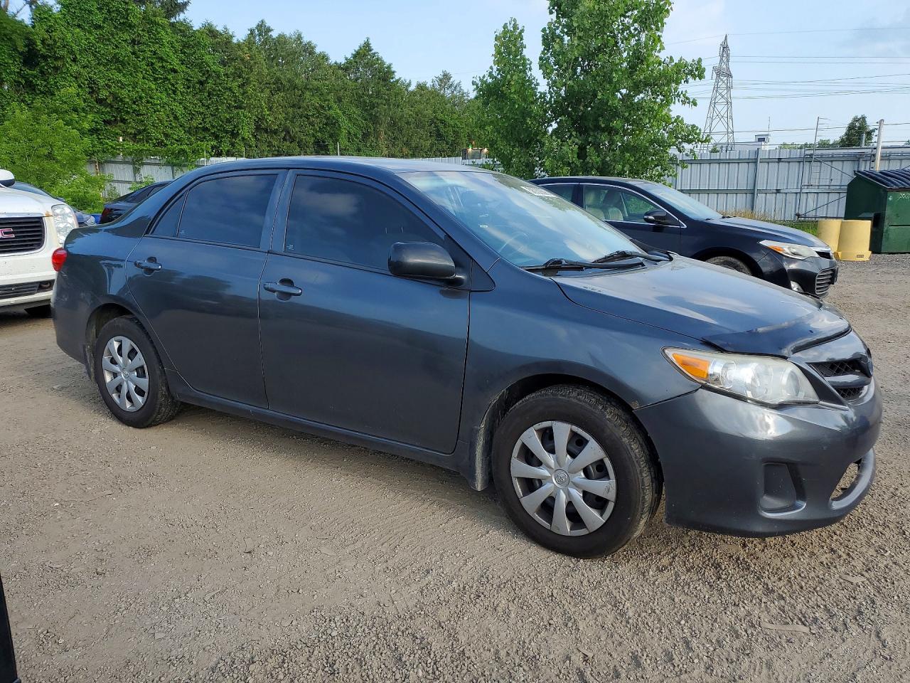 2013 Toyota Corolla Gray vin: 2T1BU4EE1DC097374