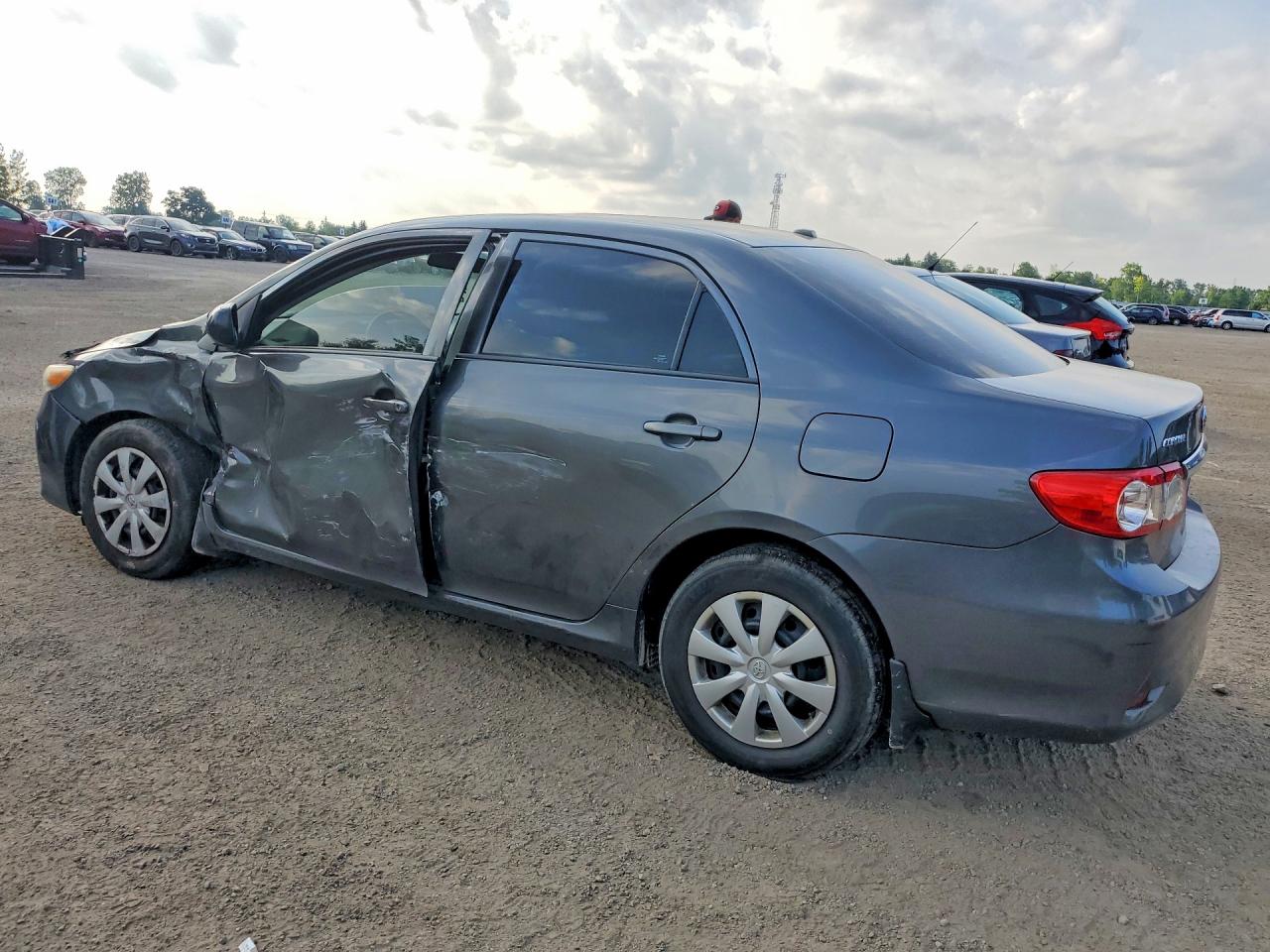 2013 Toyota Corolla Gray vin: 2T1BU4EE1DC097374
