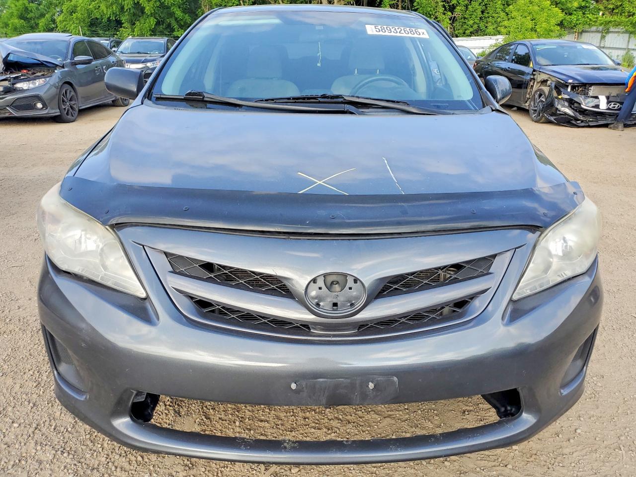 2013 Toyota Corolla Gray vin: 2T1BU4EE1DC097374