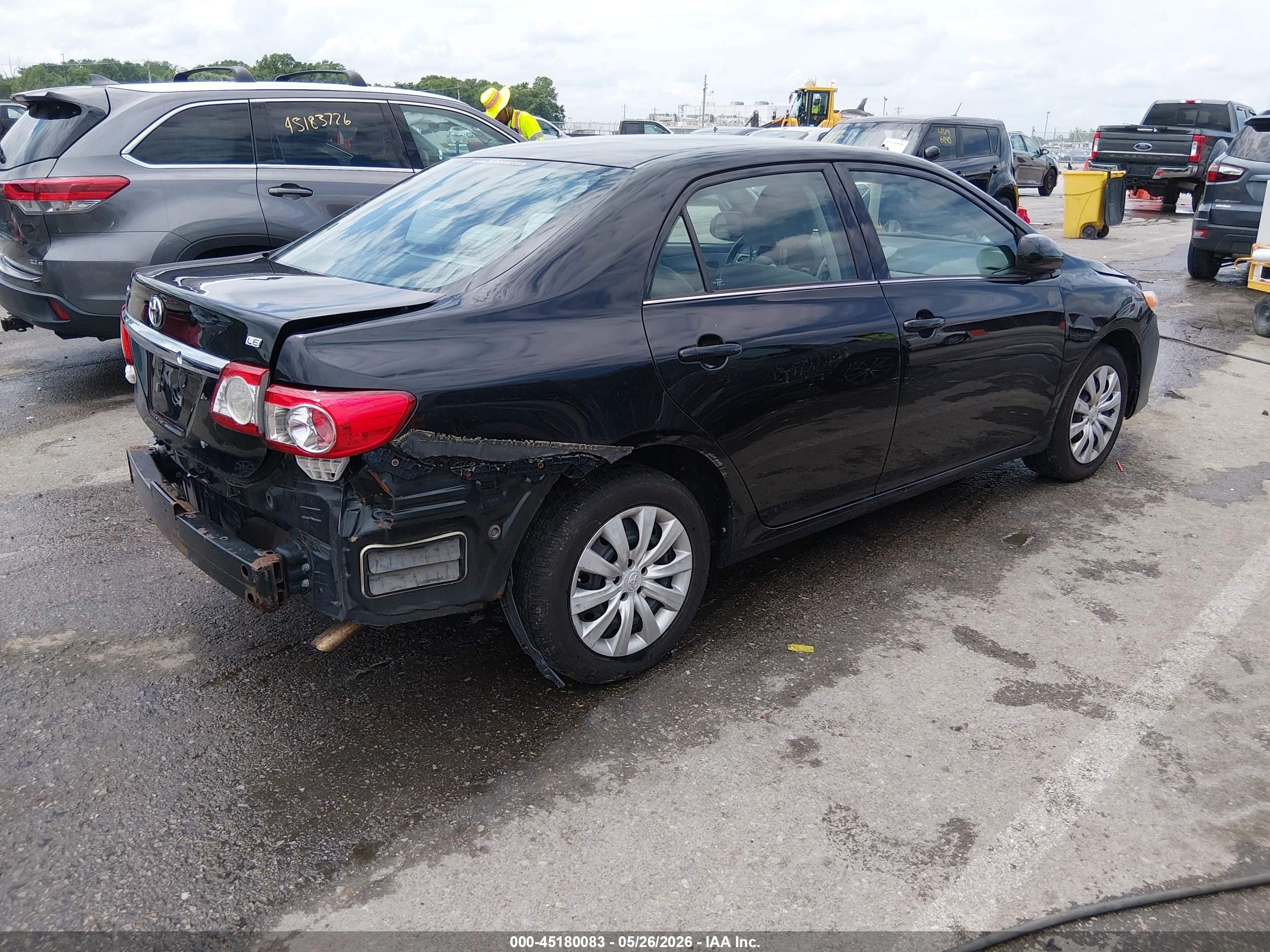 2013 Toyota Corolla Le Black vin: 2T1BU4EE1DC098556