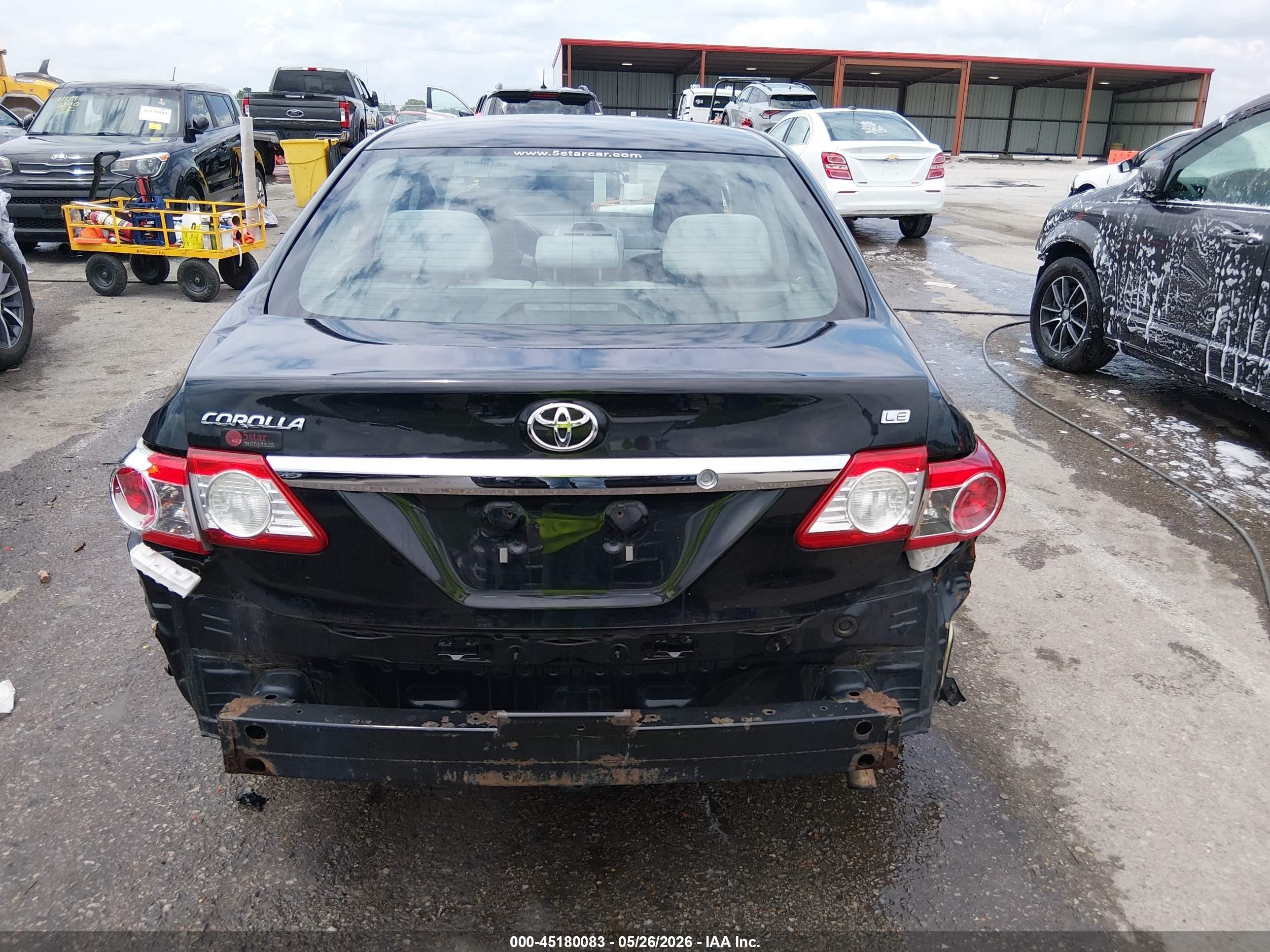 2013 Toyota Corolla Le Black vin: 2T1BU4EE1DC098556