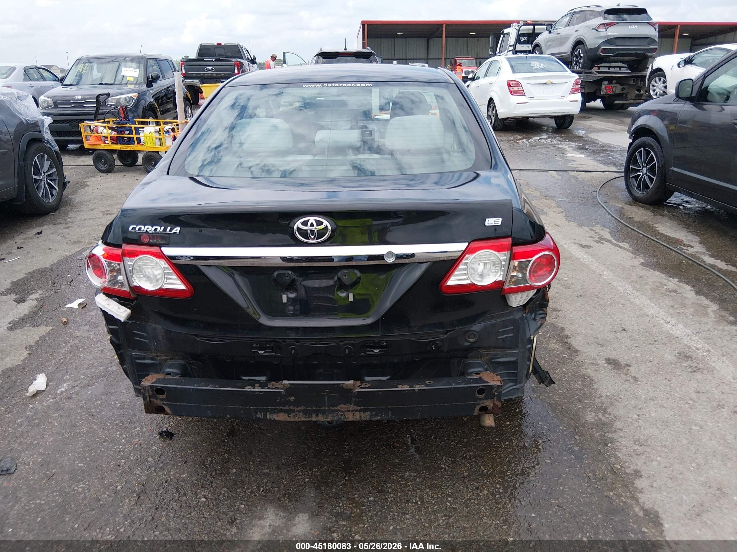 2013 Toyota Corolla Le Black vin: 2T1BU4EE1DC098556