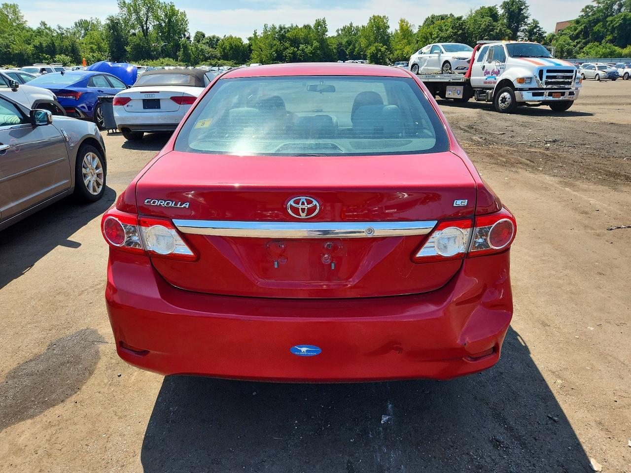 2013 Toyota Corolla Le Красный vin: 2T1BU4EE1DC107174