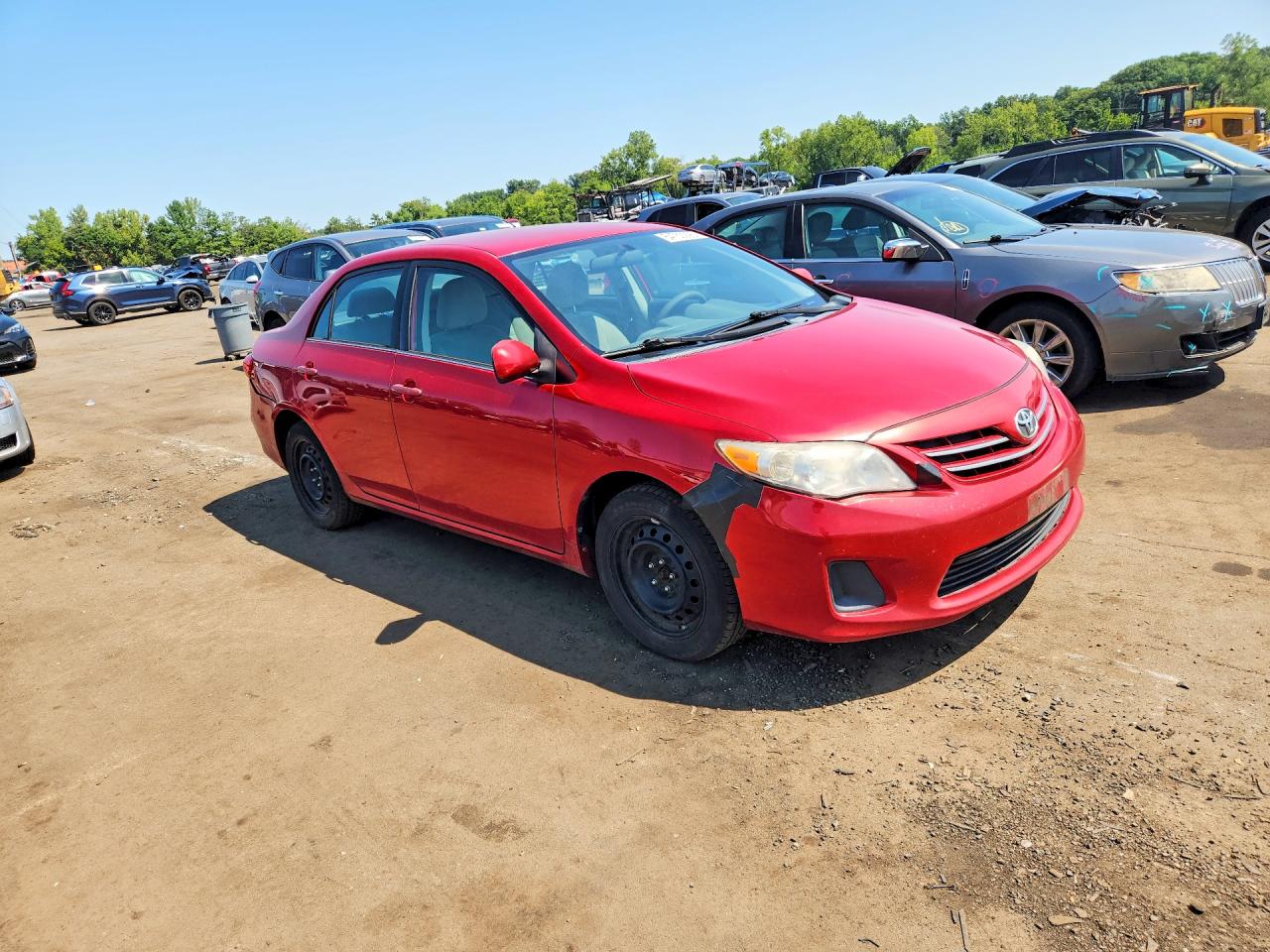 2013 Toyota Corolla Le Красный vin: 2T1BU4EE1DC107174