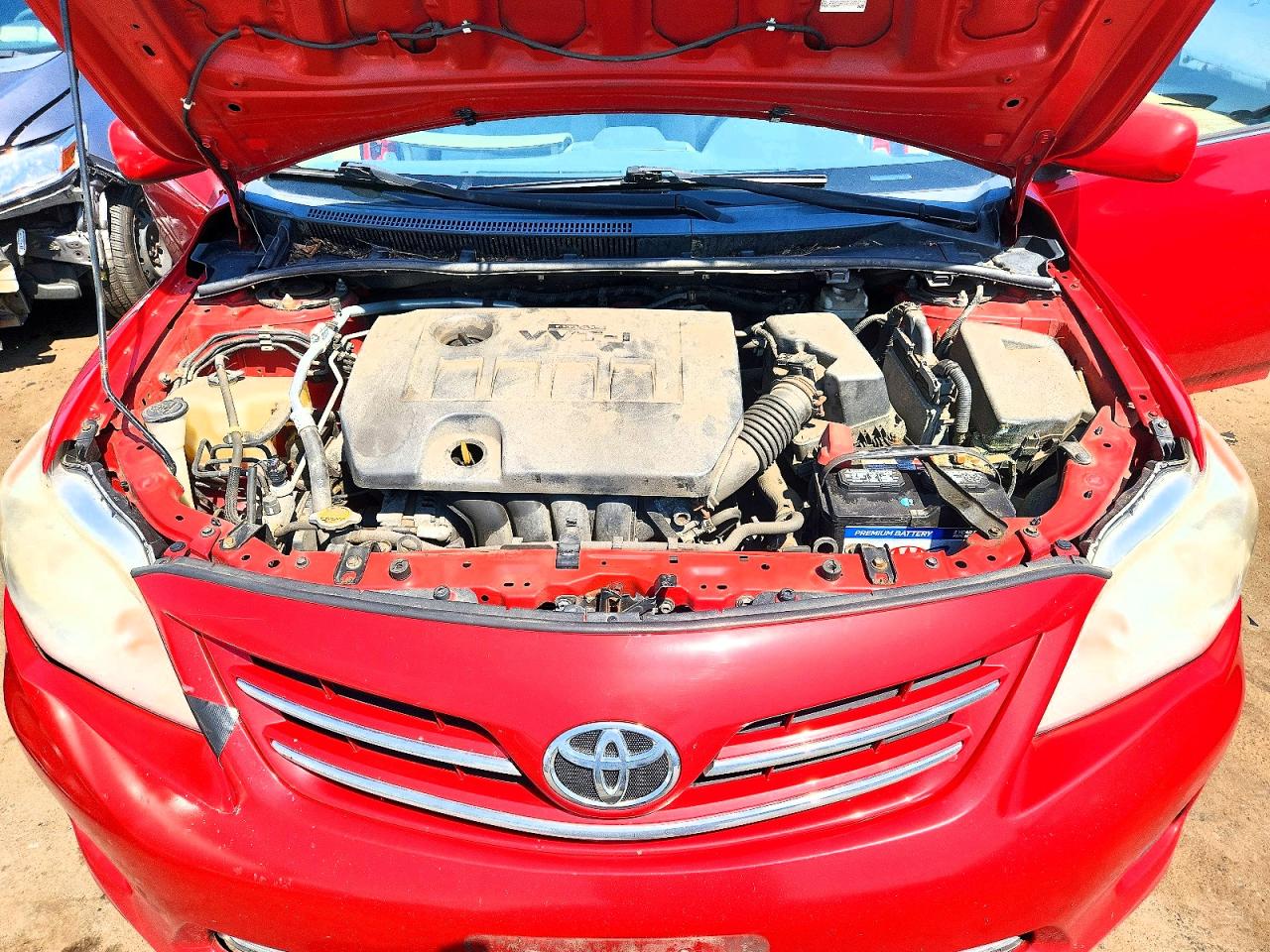 2013 Toyota Corolla Le Красный vin: 2T1BU4EE1DC107174