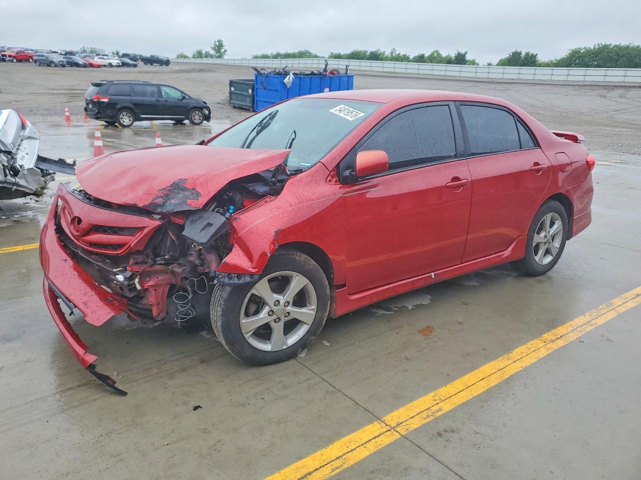 2013 Toyota Corolla S Red vin: 2T1BU4EE1DC110379