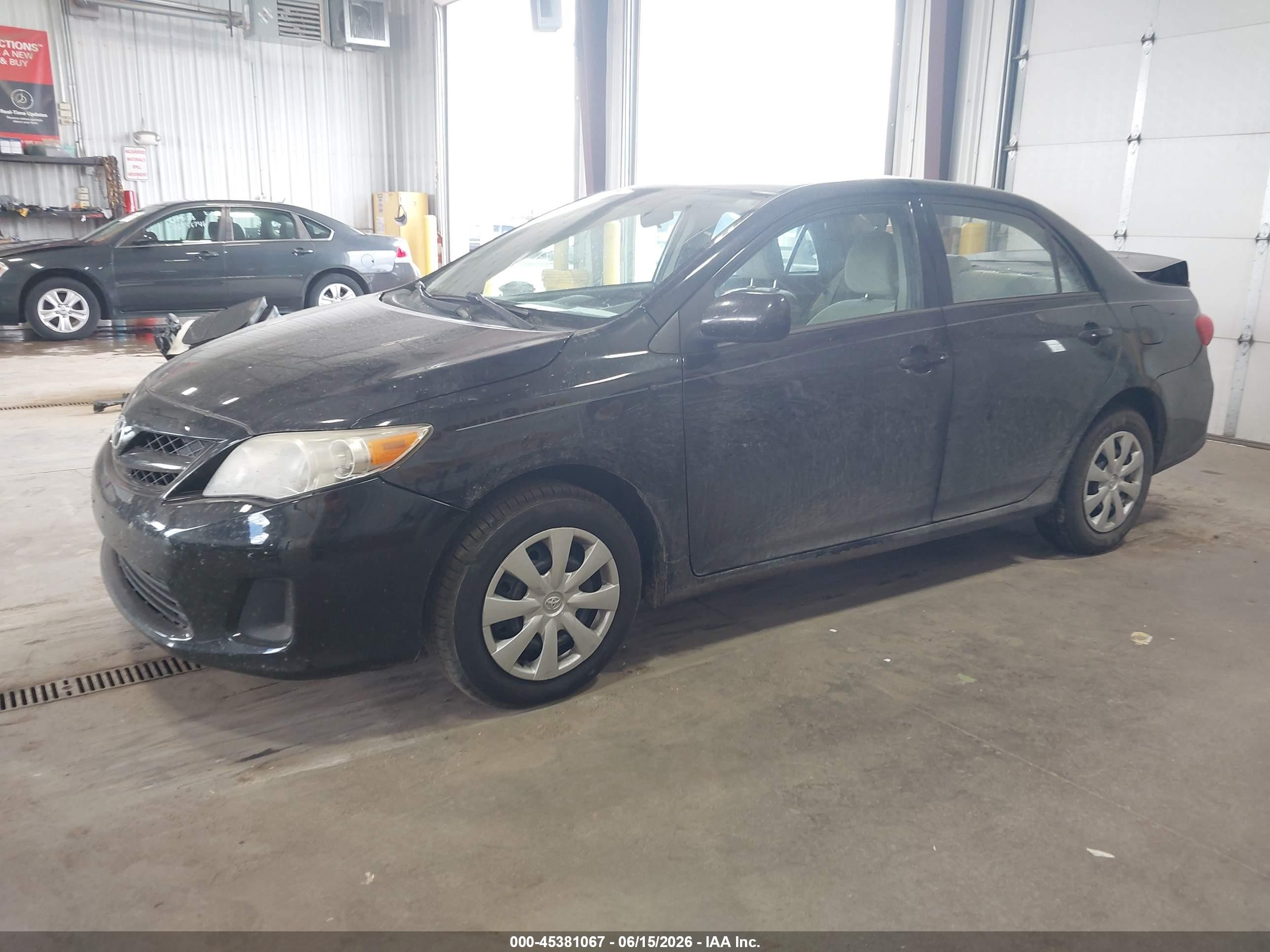 2013 Toyota Corolla L Black vin: 2T1BU4EE1DC114545