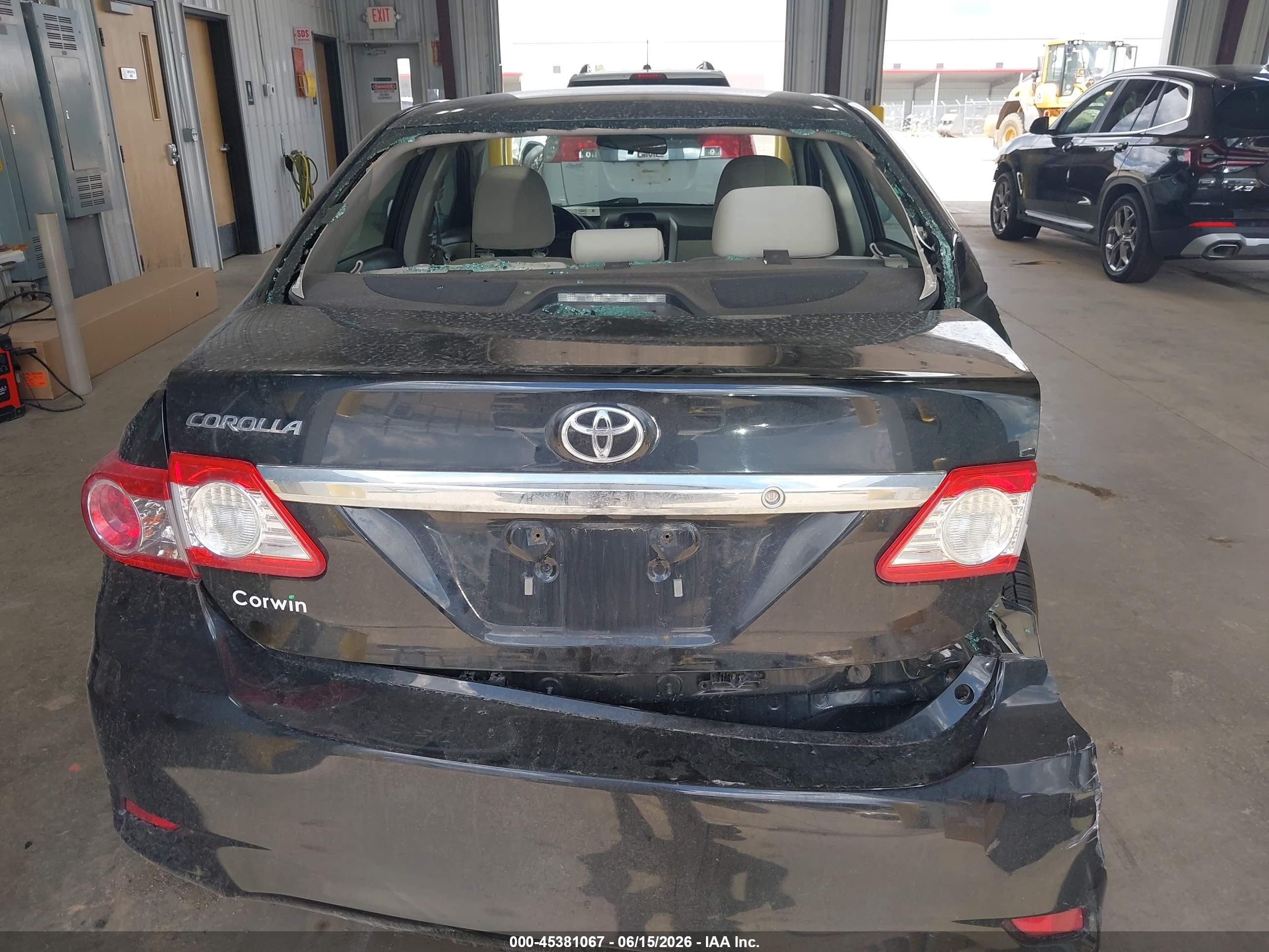 2013 Toyota Corolla L Black vin: 2T1BU4EE1DC114545